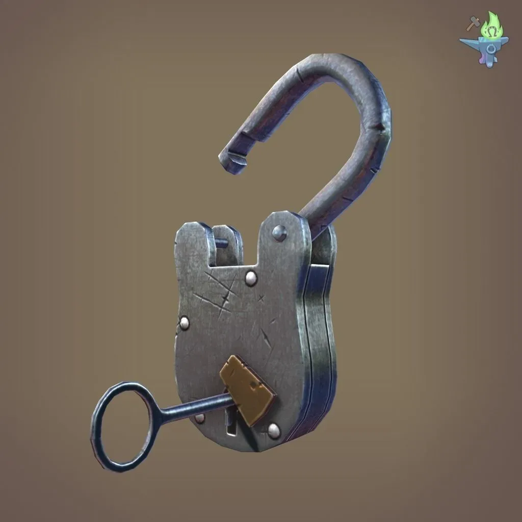 Medieval padlock