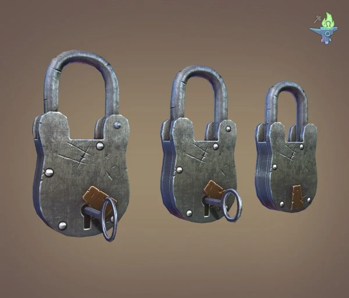 Medieval padlock