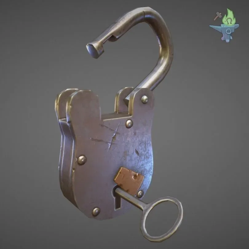 Medieval padlock