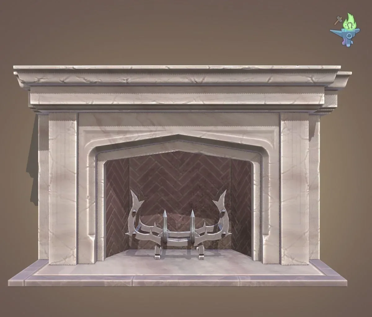 Neo Gothic Fireplace