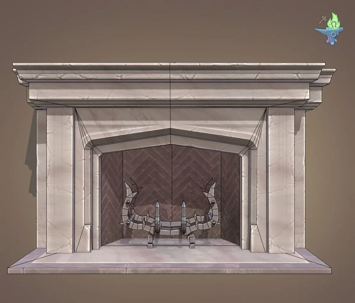 Neo Gothic Fireplace