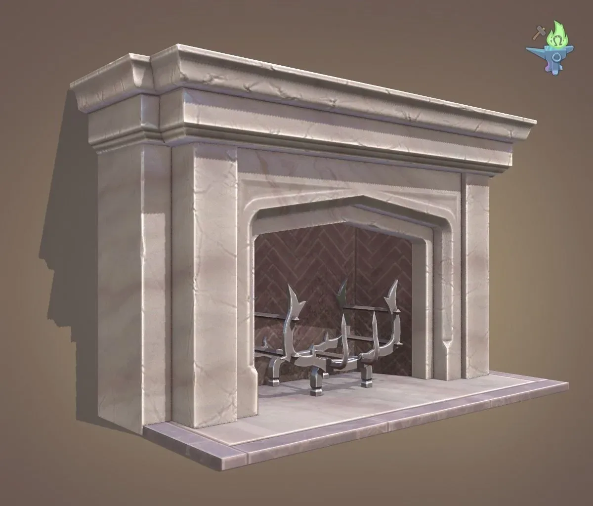 Neo Gothic Fireplace