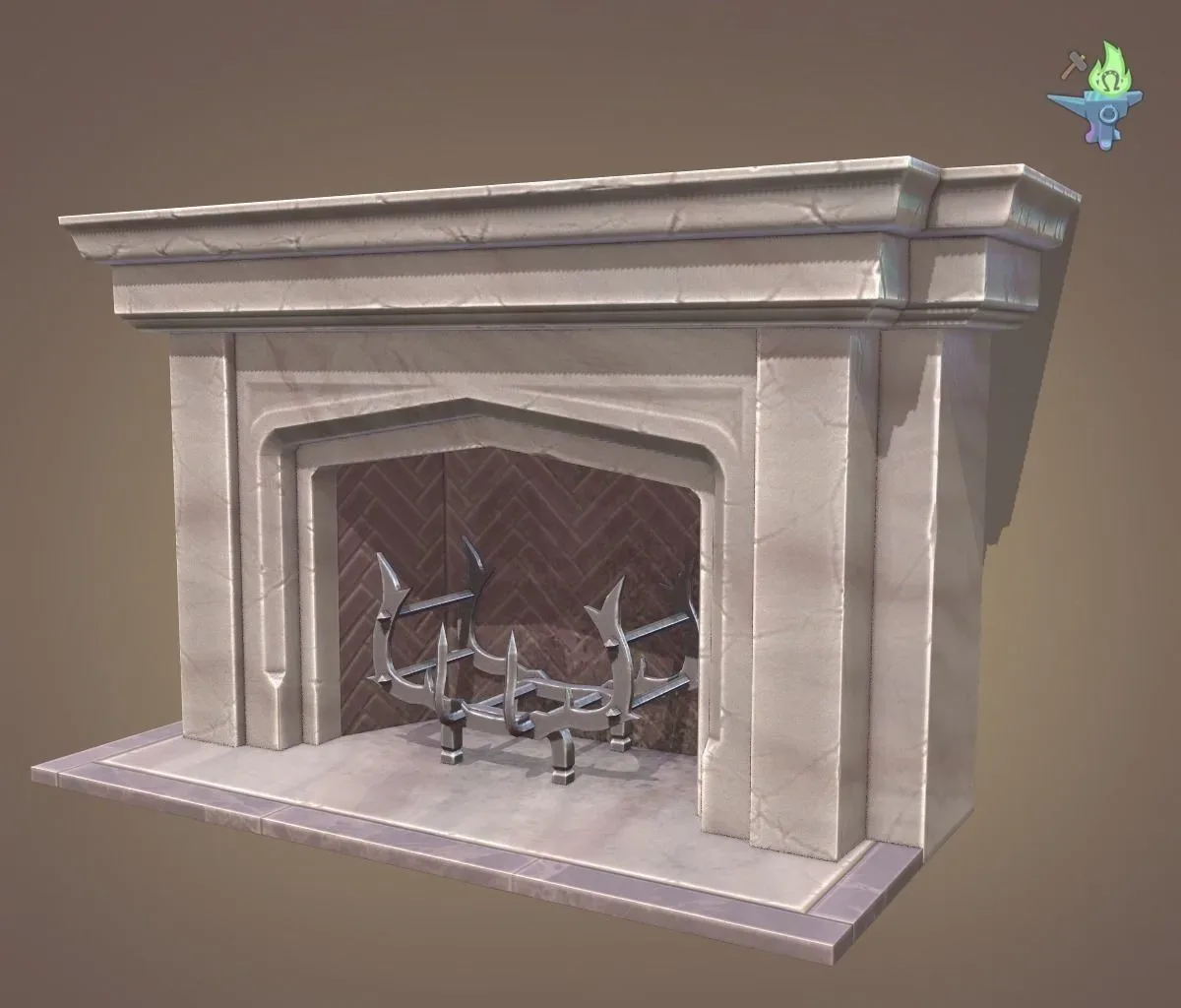 Neo Gothic Fireplace