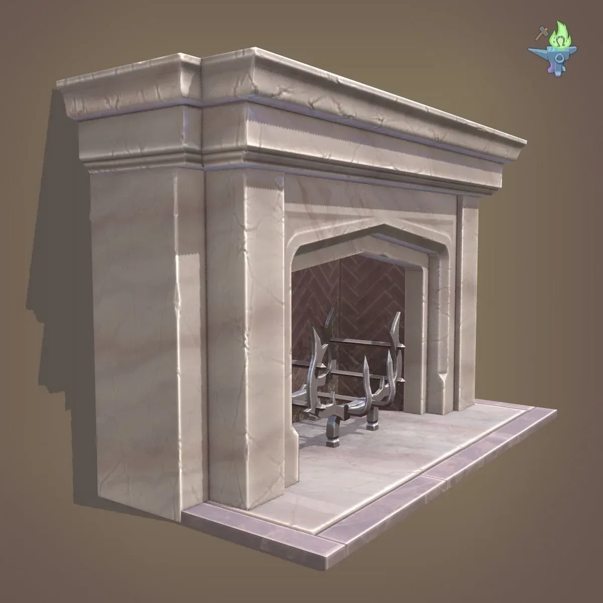 Neo Gothic Fireplace