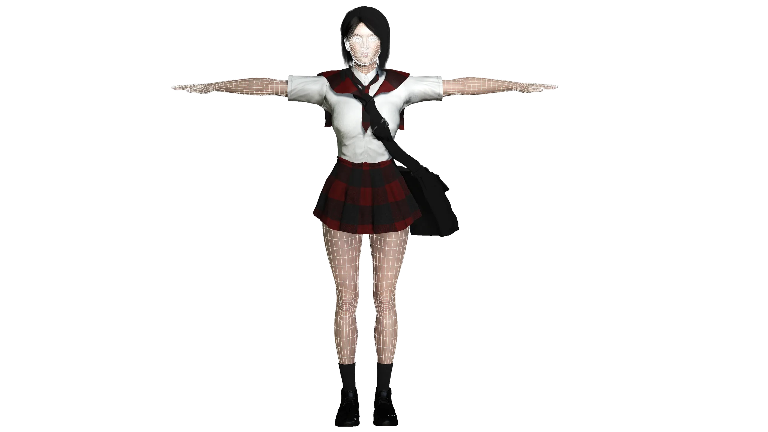 AAA 3D ASIAN SCHOOL GIRL - REALISTIC GAME READY CHARACTER