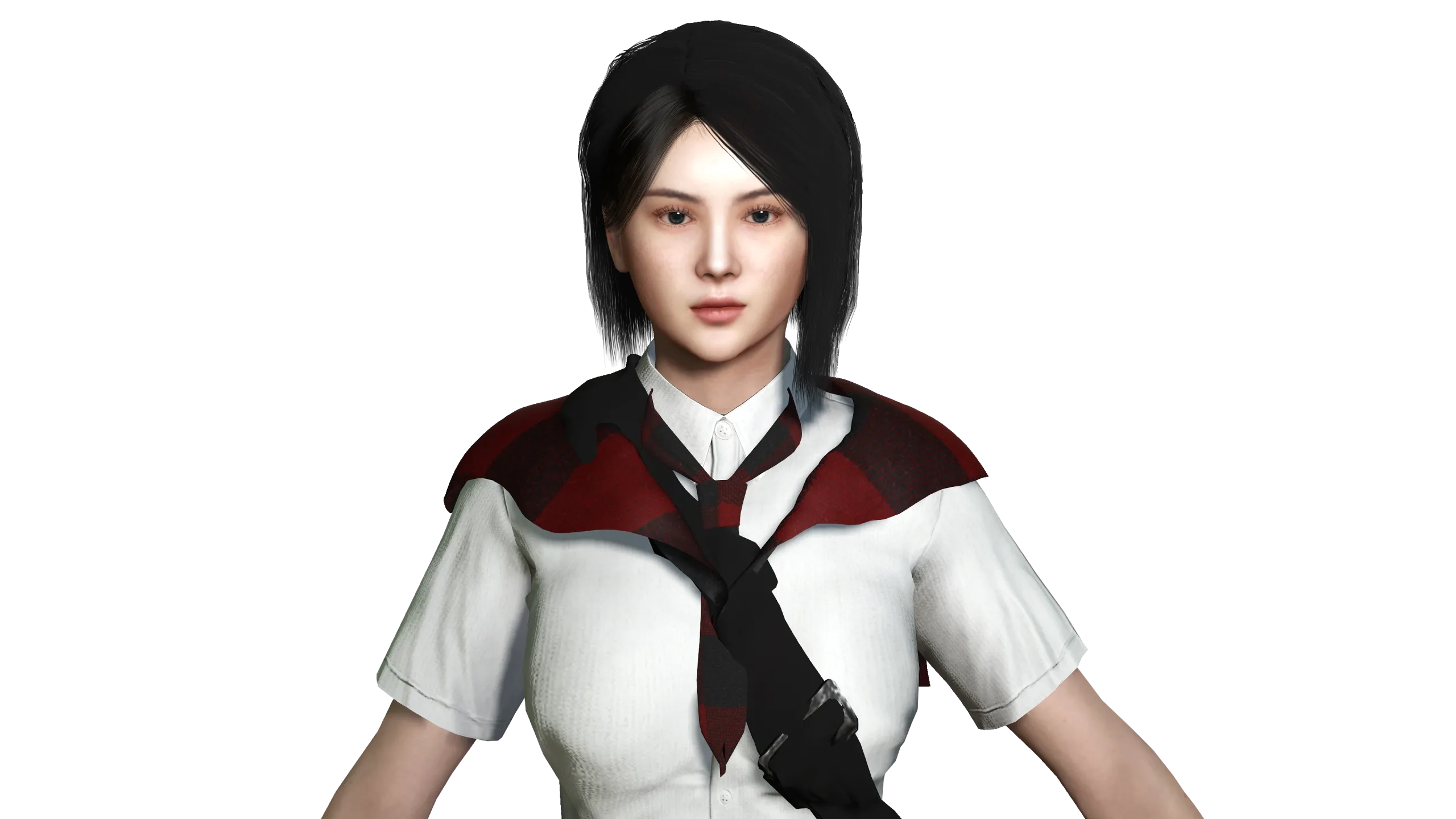 AAA 3D ASIAN SCHOOL GIRL - REALISTIC GAME READY CHARACTER