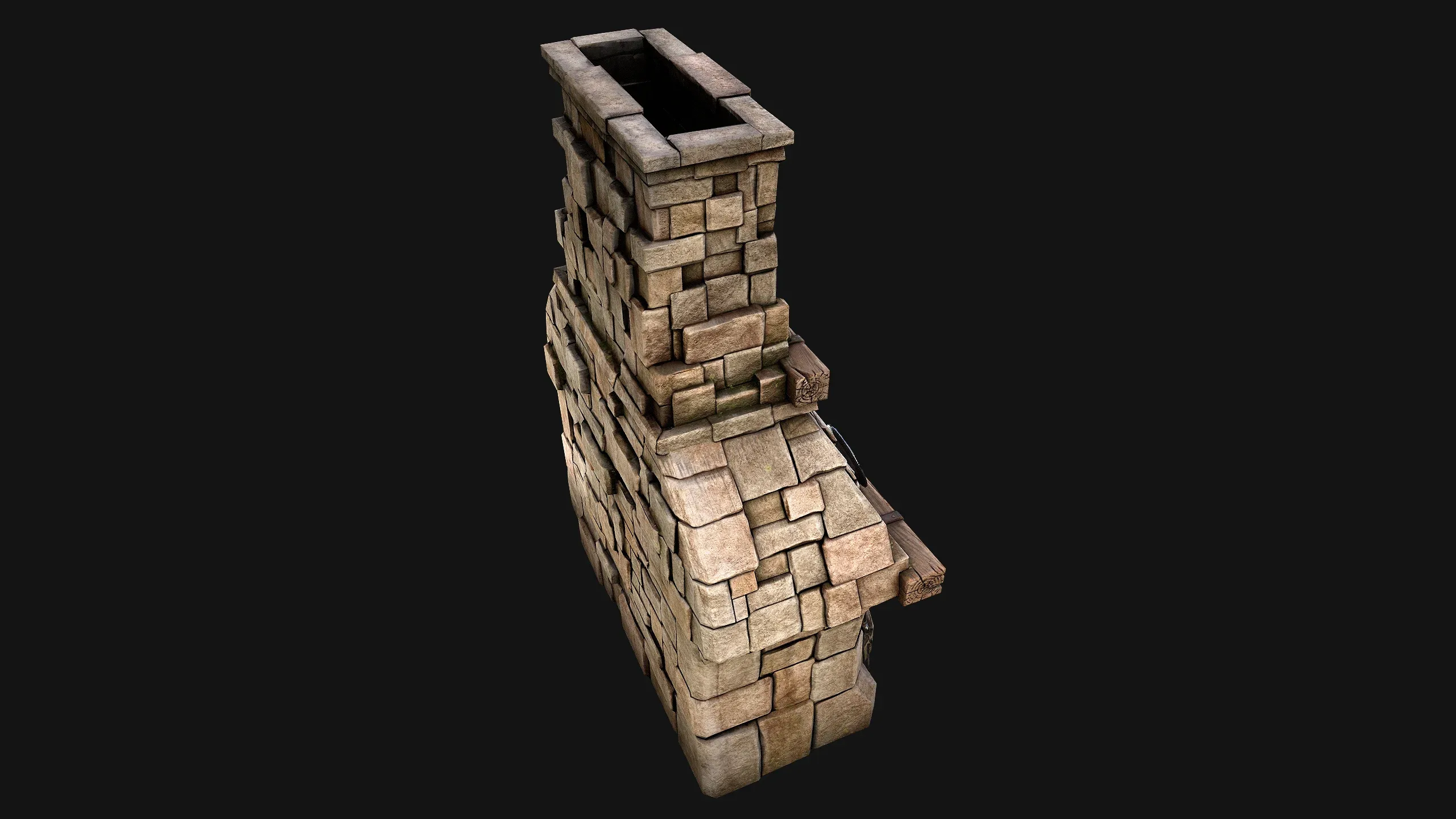 Medieval Fireplace Chimney