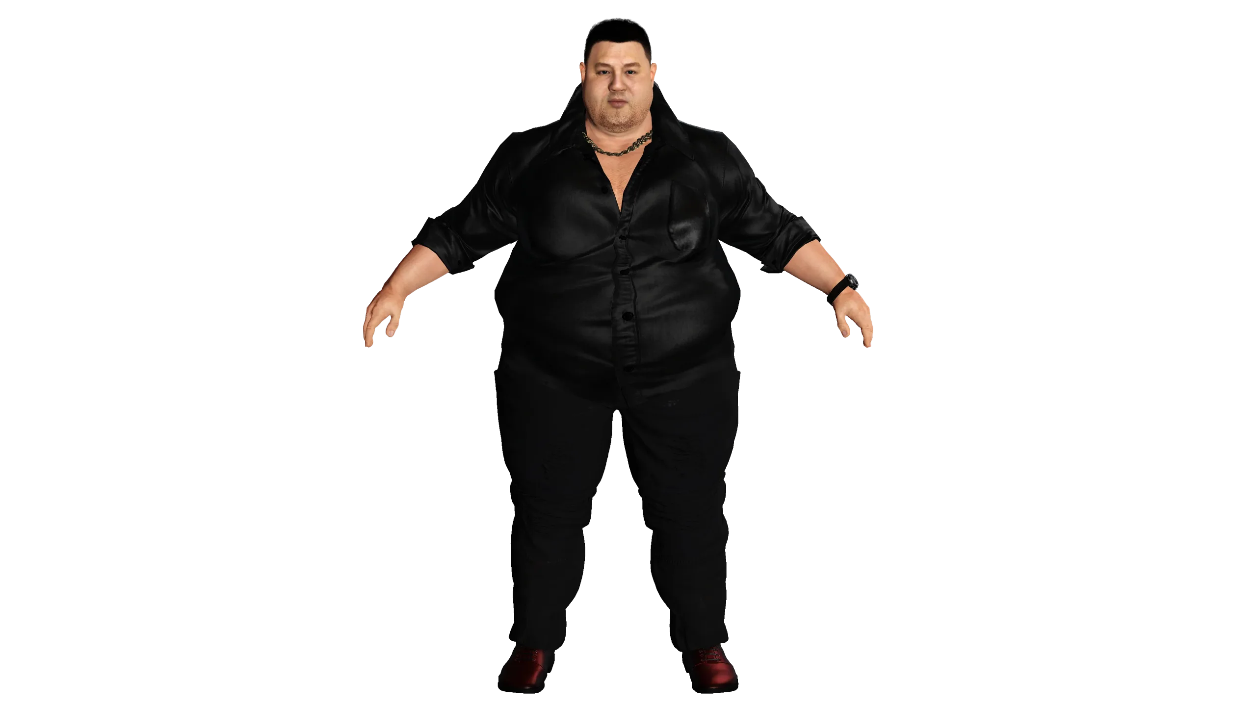 AAA 3D REALISTIC HUMAN MALE CHARACTER - ASIAN FAT BUSINESSMAN