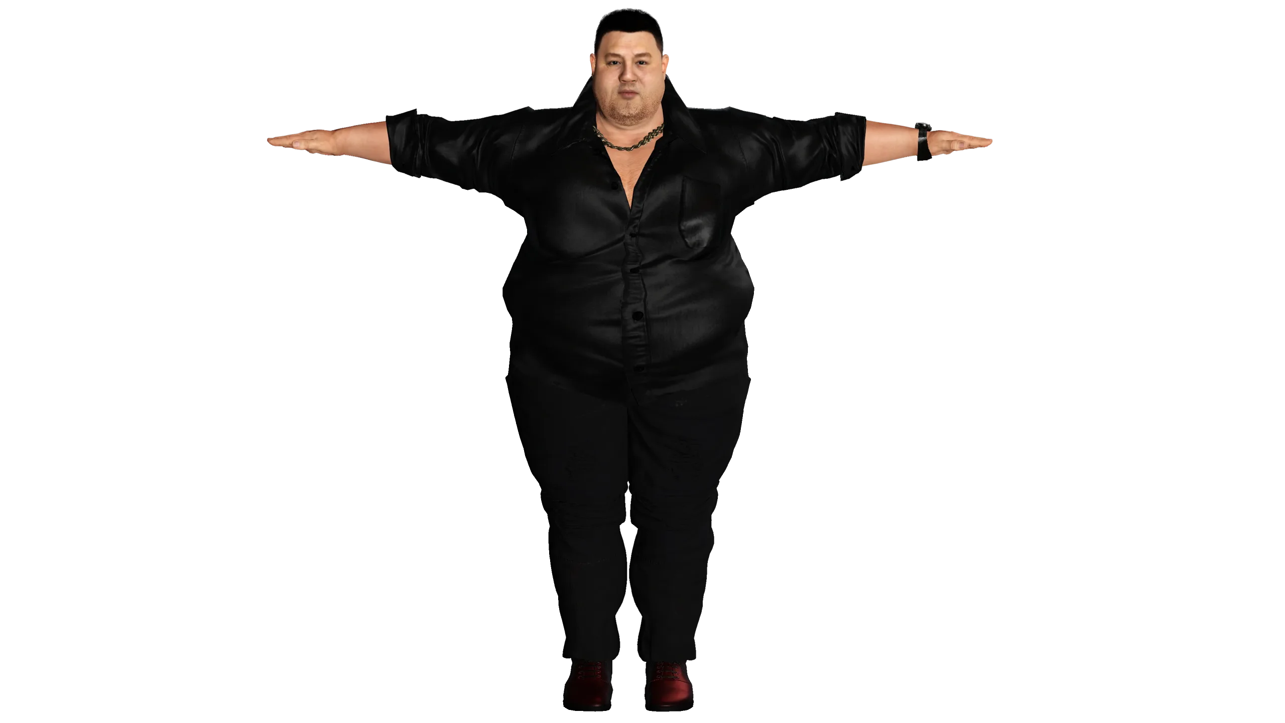 AAA 3D REALISTIC HUMAN MALE CHARACTER - ASIAN FAT BUSINESSMAN