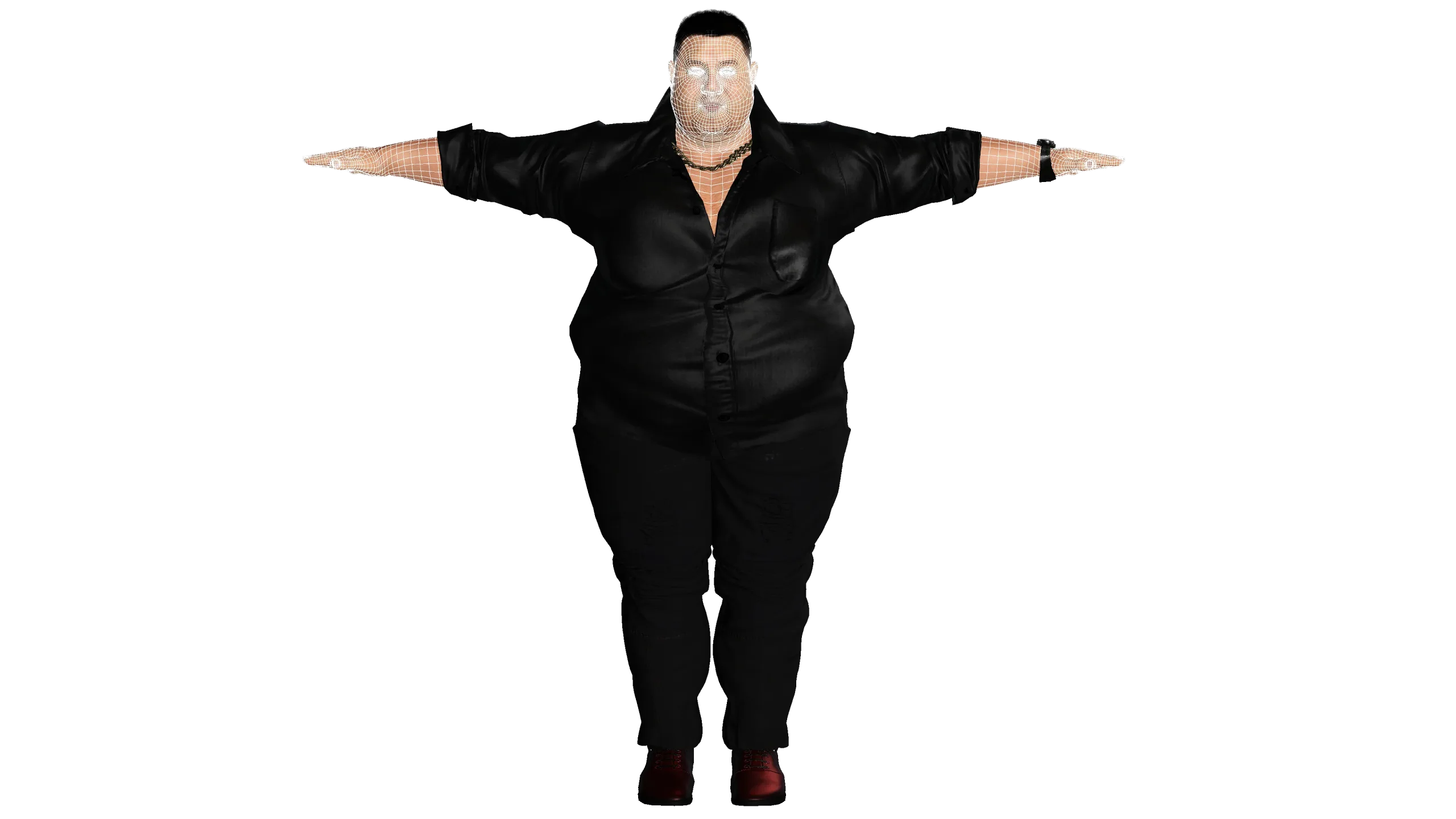 AAA 3D REALISTIC HUMAN MALE CHARACTER - ASIAN FAT BUSINESSMAN