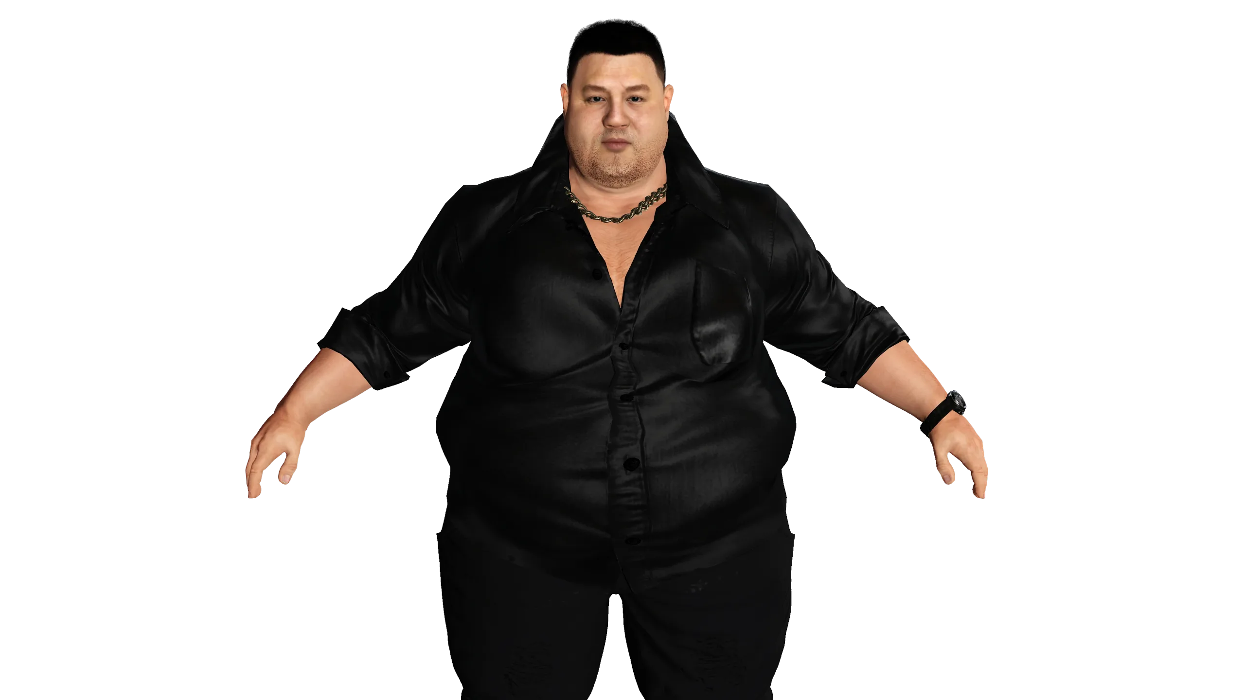 AAA 3D REALISTIC HUMAN MALE CHARACTER - ASIAN FAT BUSINESSMAN