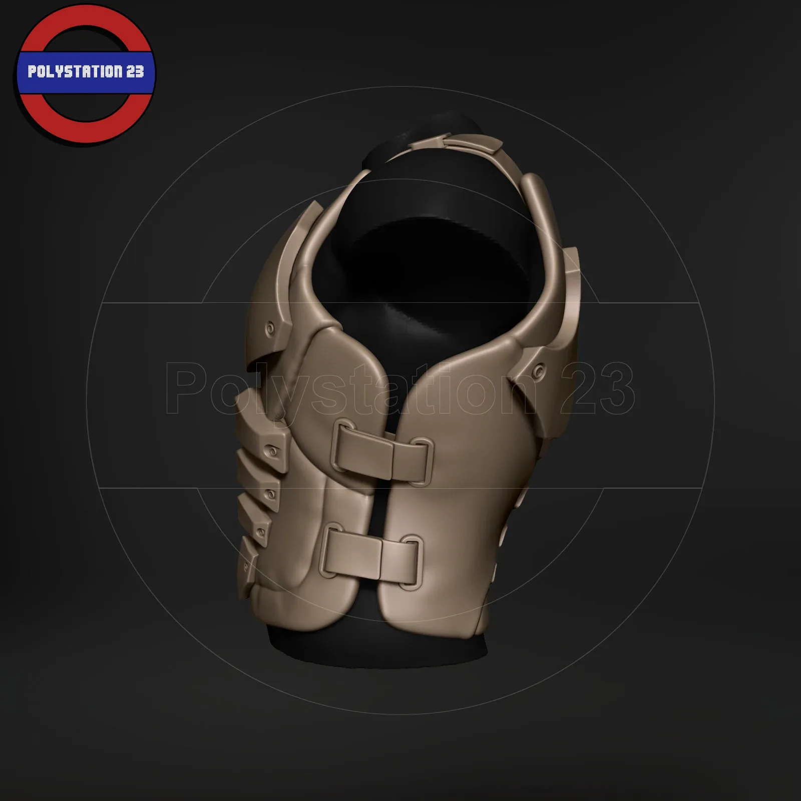 Sci fi character Torso armour v6 highpoly zbrush