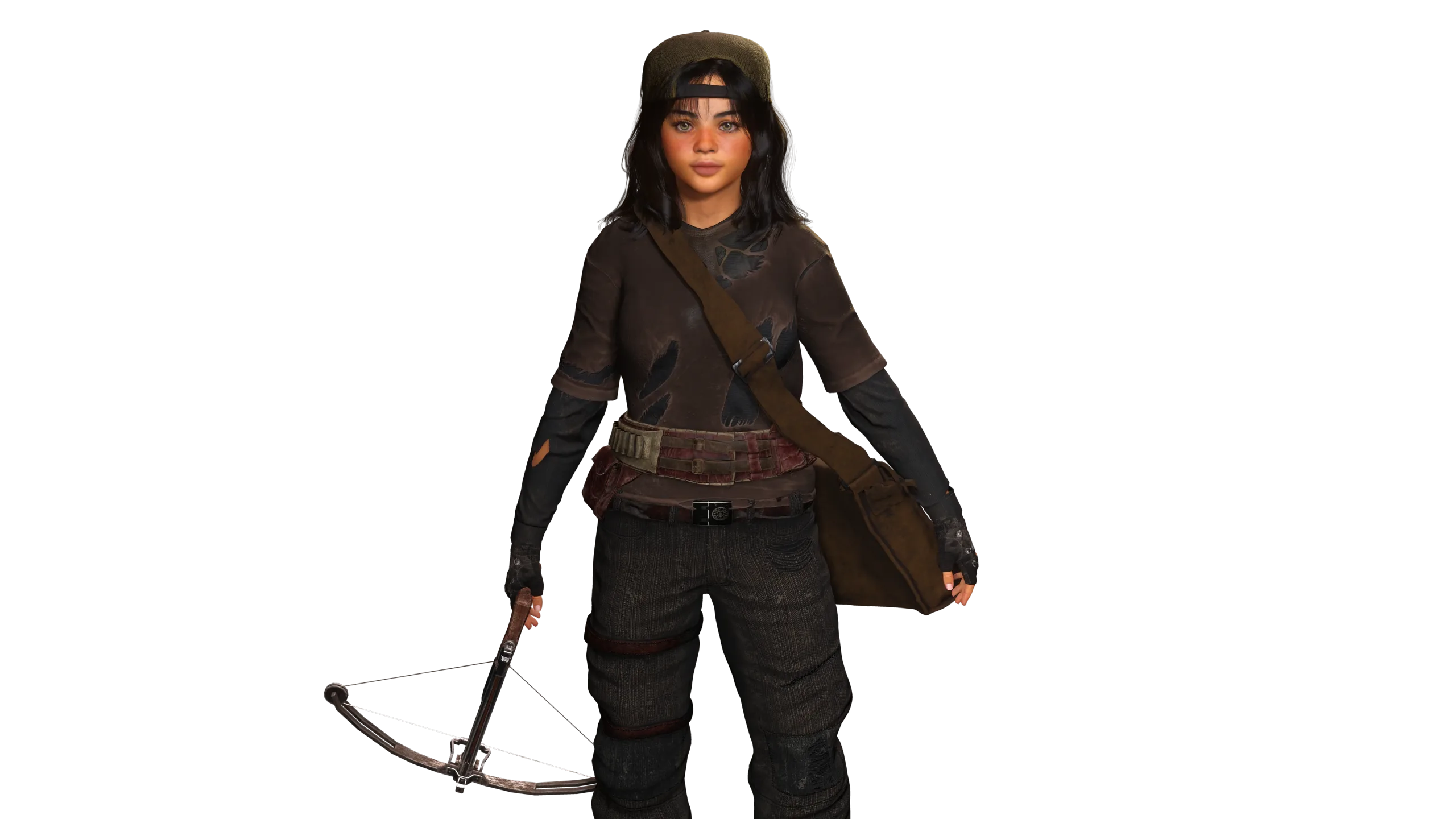 AAA 3D REALISTIC CHARACTER -TEENAGE GIRL SURVIVOR APOCALYPTIC 01