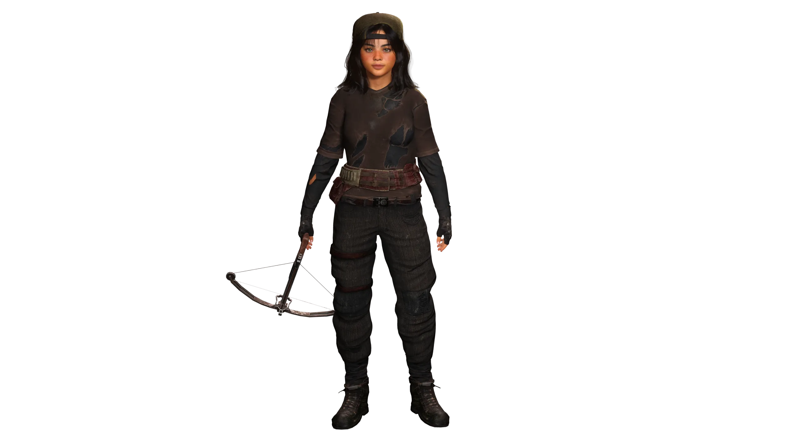 AAA 3D REALISTIC CHARACTER -TEENAGE GIRL SURVIVOR APOCALYPTIC 01