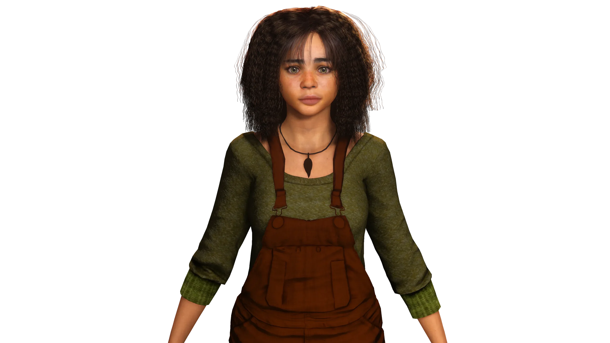 AAA 3D REALISTIC HUMAN CHARACTER - AFRICAN BLACK TEENAGE GIRL