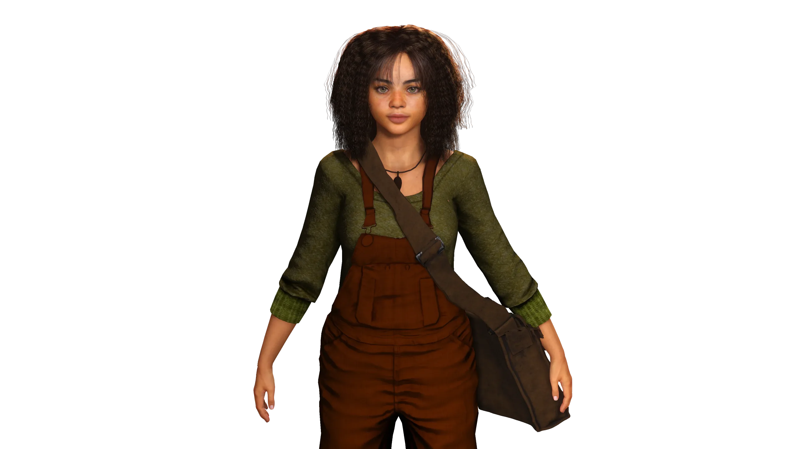 AAA 3D REALISTIC HUMAN CHARACTER - AFRICAN BLACK TEENAGE GIRL