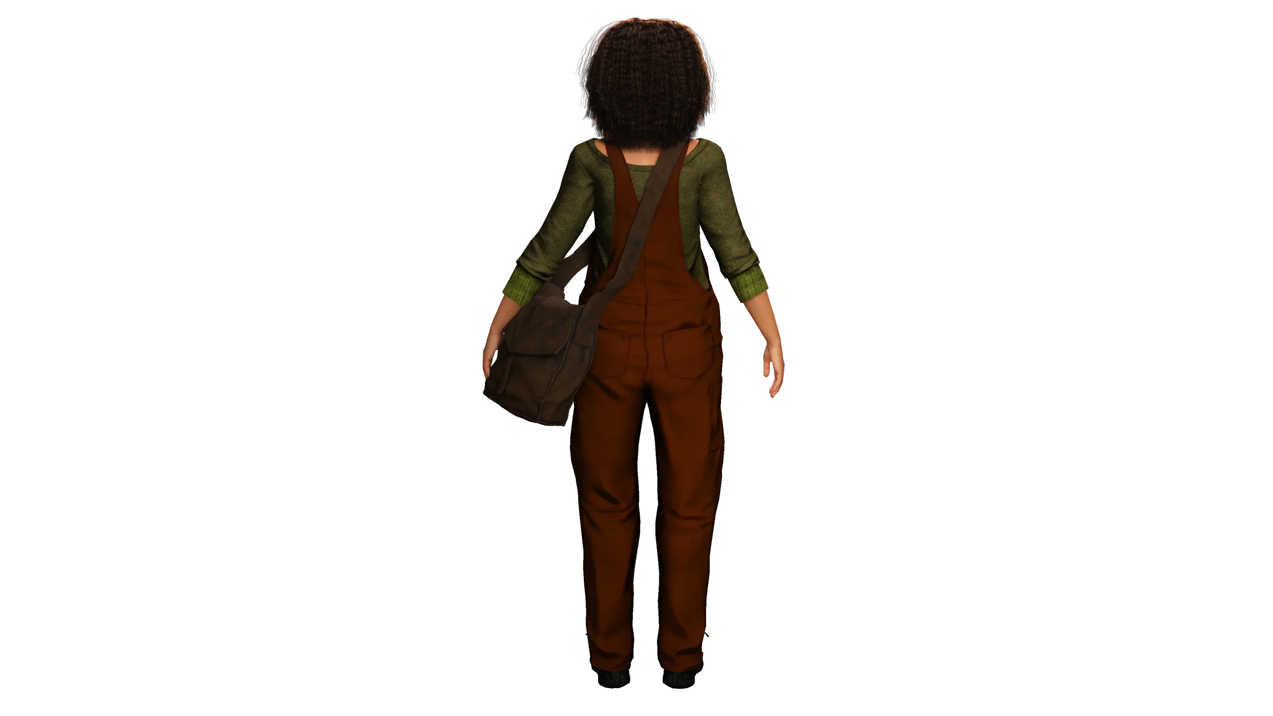 AAA 3D REALISTIC HUMAN CHARACTER - AFRICAN BLACK TEENAGE GIRL