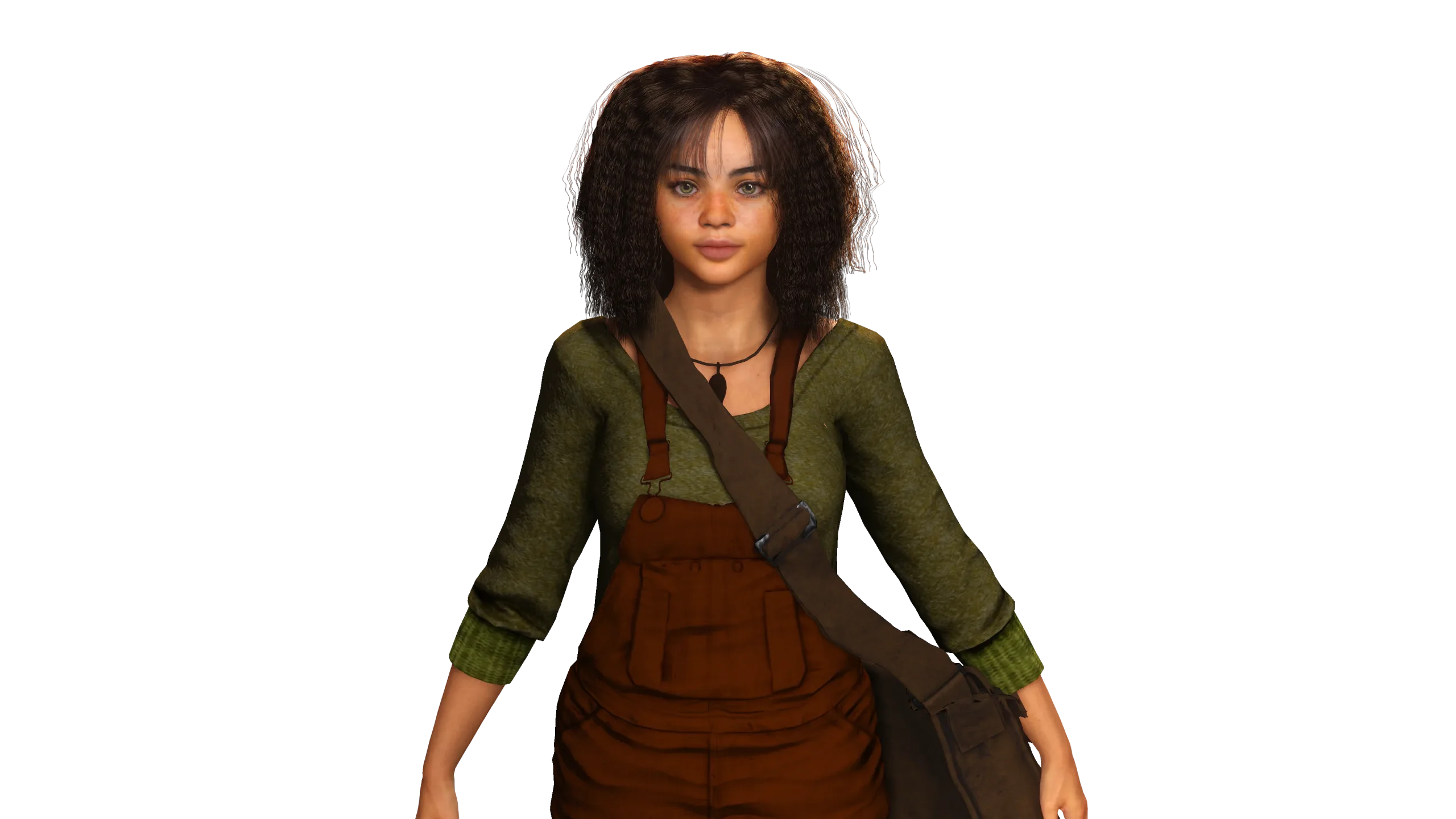 AAA 3D REALISTIC HUMAN CHARACTER - AFRICAN BLACK TEENAGE GIRL