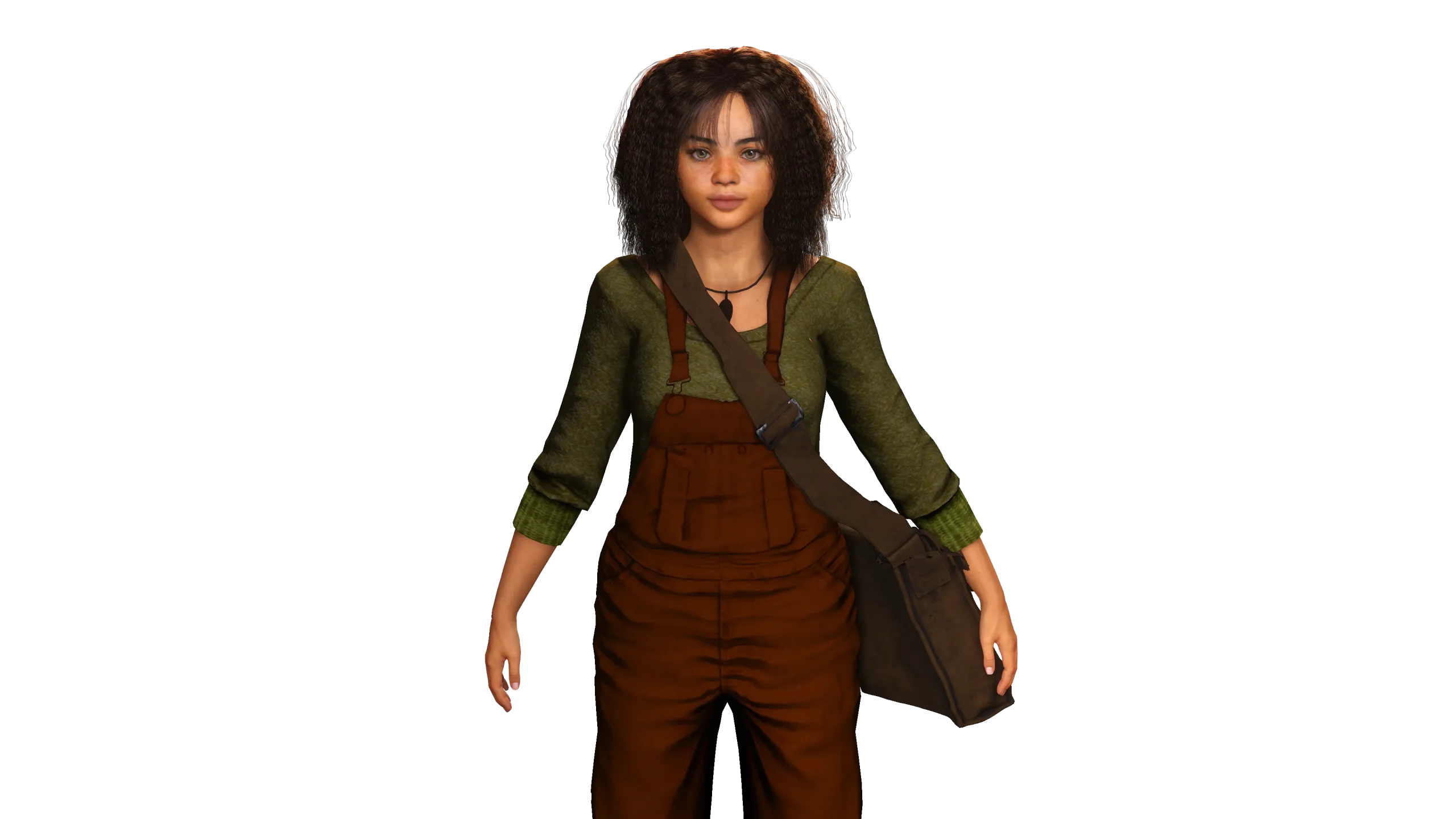 AAA 3D REALISTIC HUMAN CHARACTER - AFRICAN BLACK TEENAGE GIRL