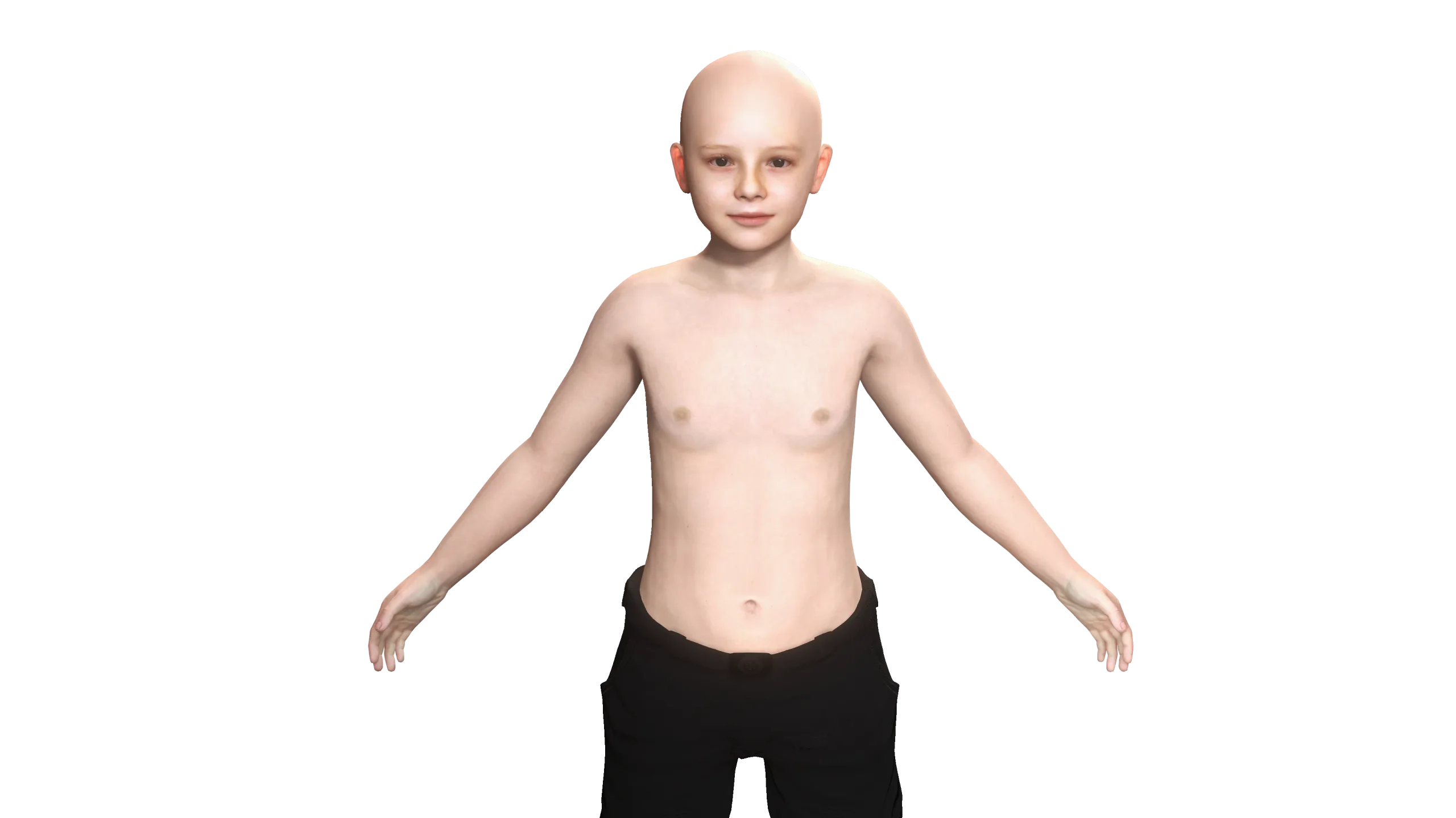 AAA 3D REALISTIC HUMAN RIGGED CHARACTER -EUROPEAN KIDS BOY 01