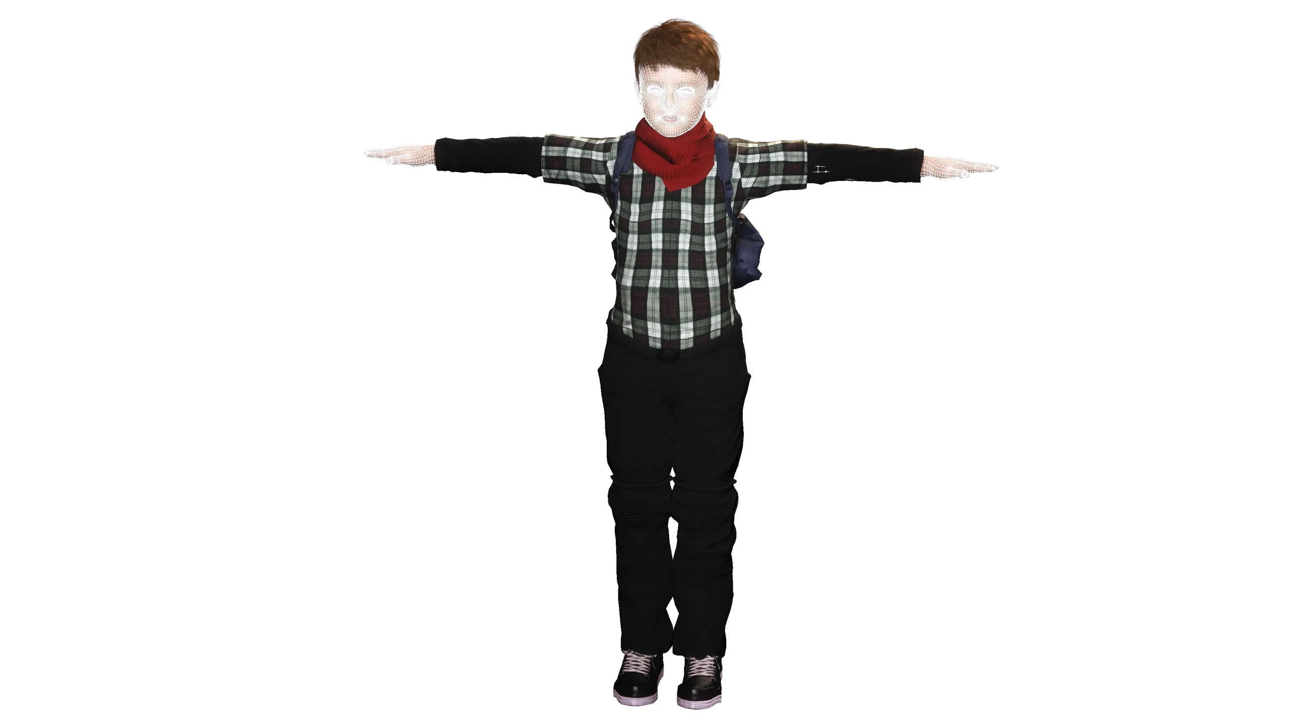 AAA 3D REALISTIC HUMAN RIGGED CHARACTER -EUROPEAN KIDS BOY 01