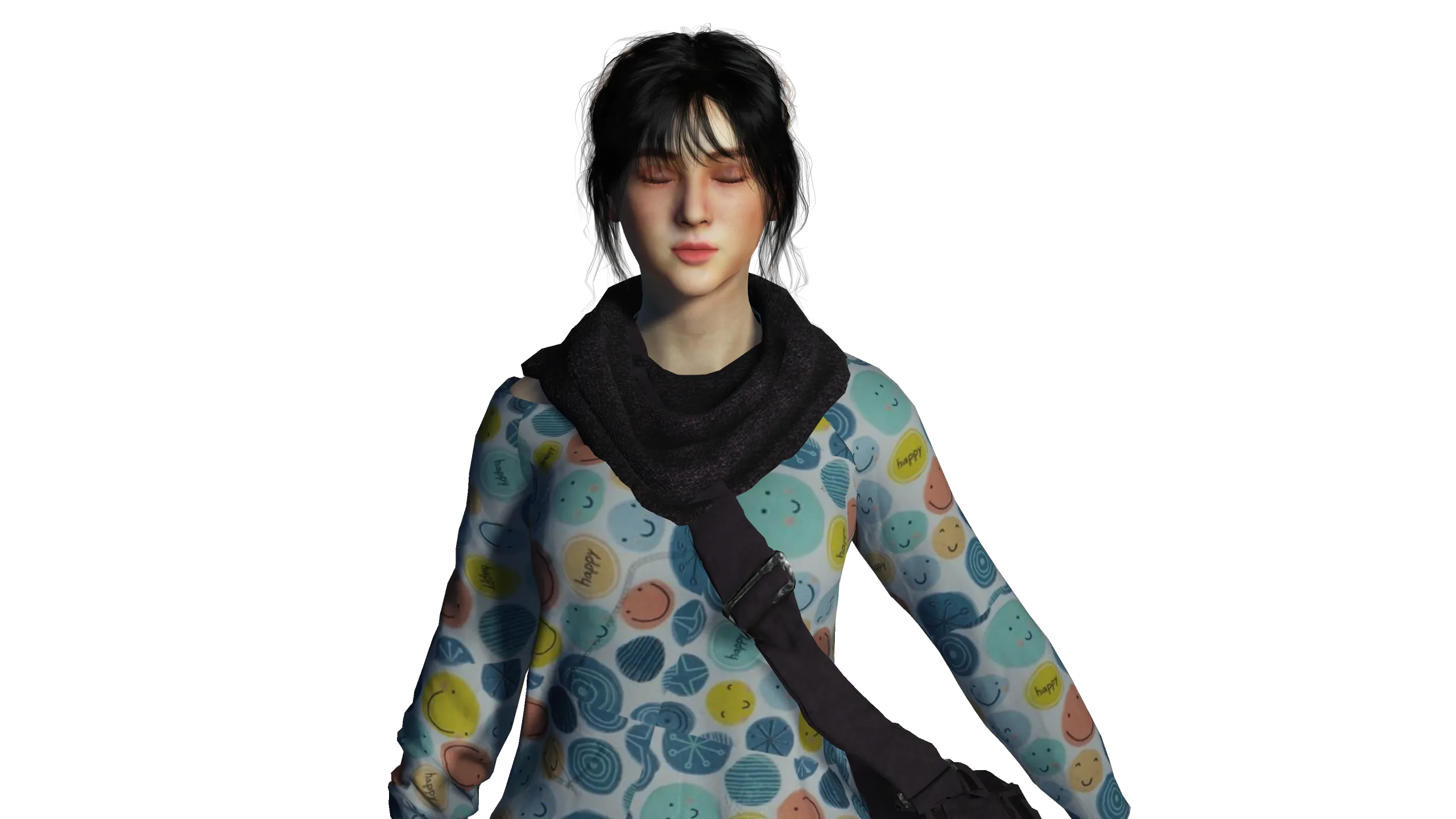 AAA 3D BEAUTIFUL TEENAGE GIRL CASUAL -REALISTIC CHARACTER