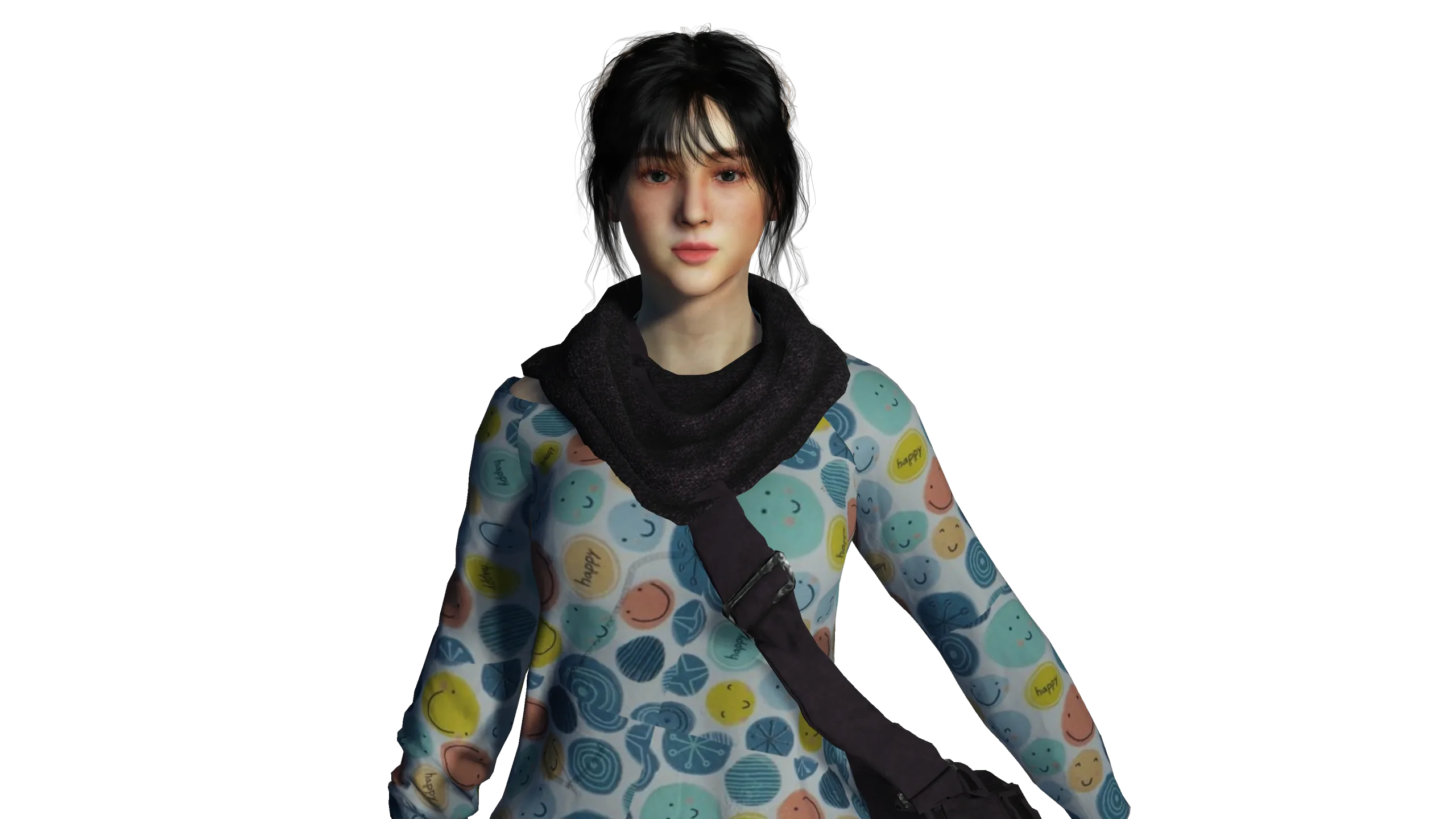 AAA 3D BEAUTIFUL TEENAGE GIRL CASUAL -REALISTIC CHARACTER