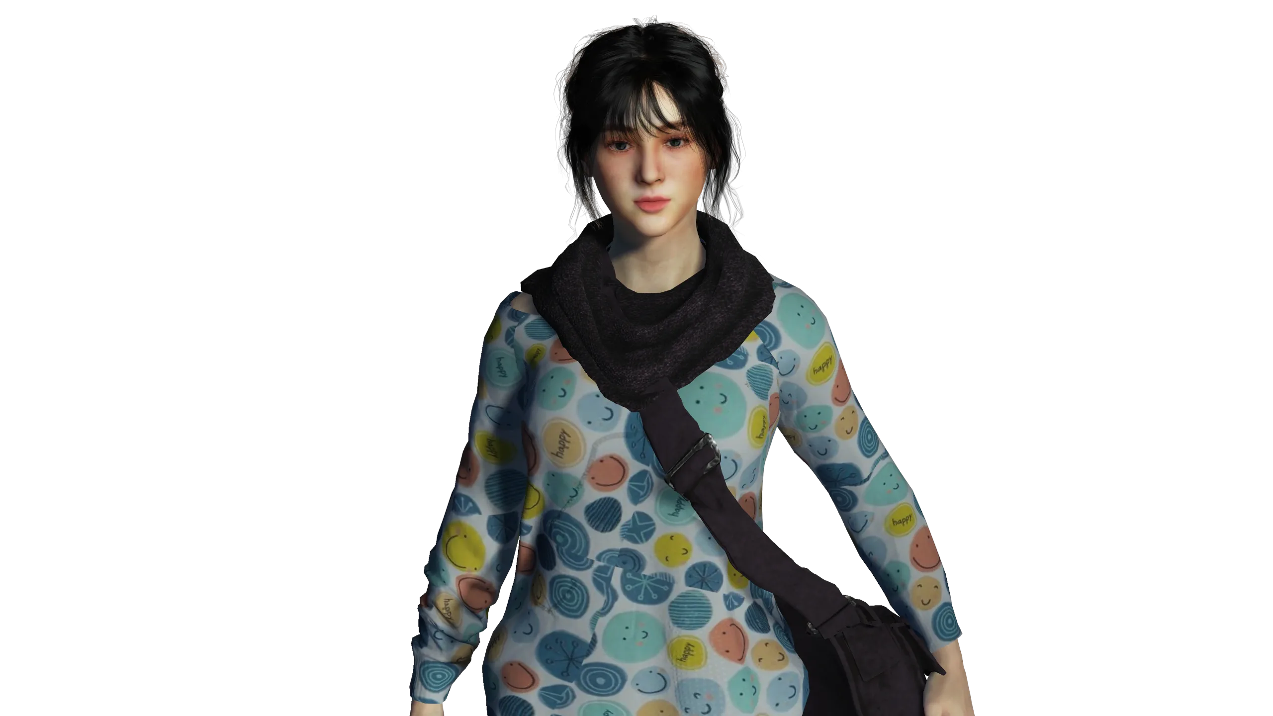 AAA 3D BEAUTIFUL TEENAGE GIRL CASUAL -REALISTIC CHARACTER