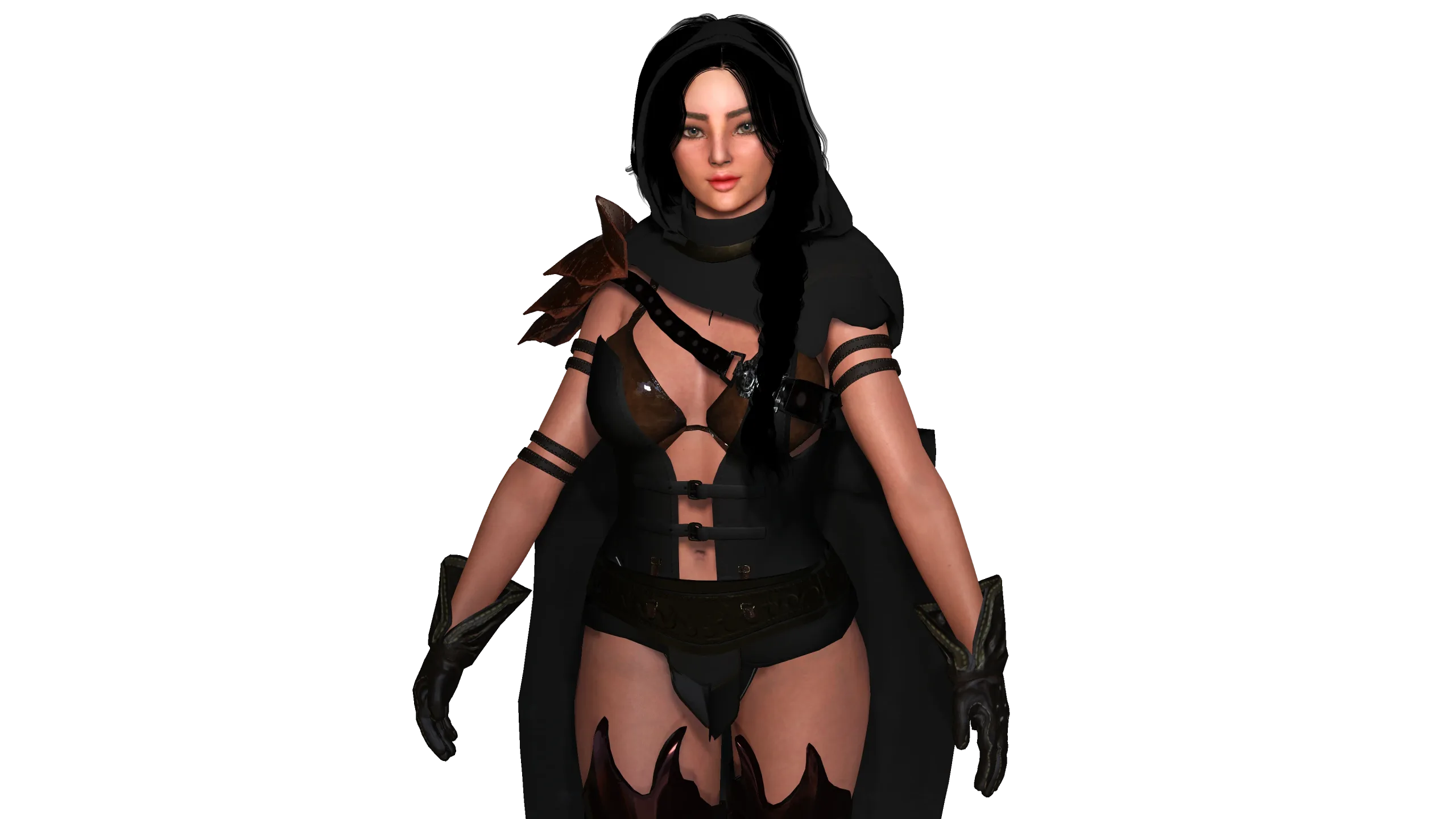AAA 3D FANTASY FEMALE WARRIOR - REALISTIC RIG GAME CHARACTER