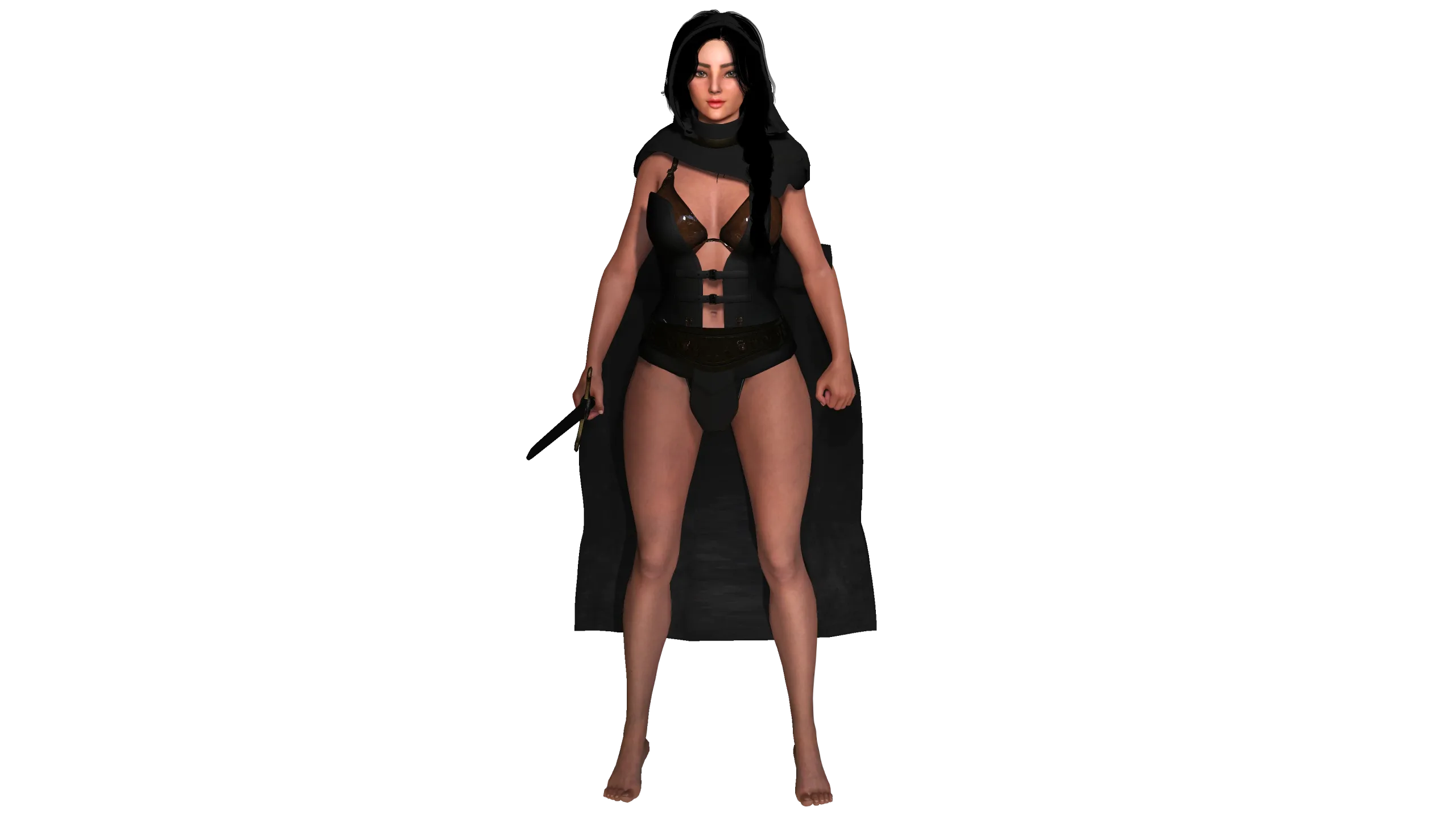 AAA 3D FANTASY FEMALE WARRIOR - REALISTIC RIG GAME CHARACTER