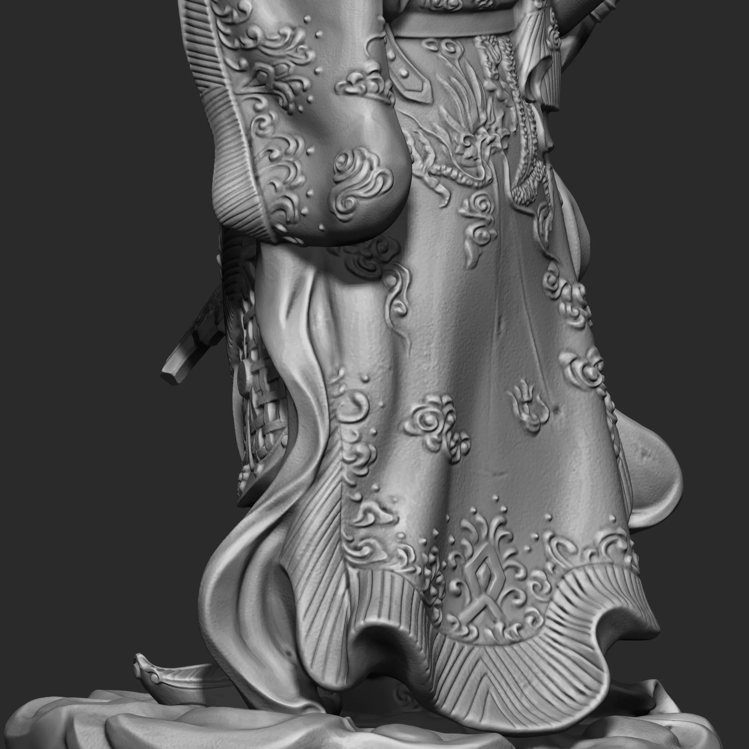 Guan-Yu Character Sculpture Tutorial Zbrush 2019 HighPoly