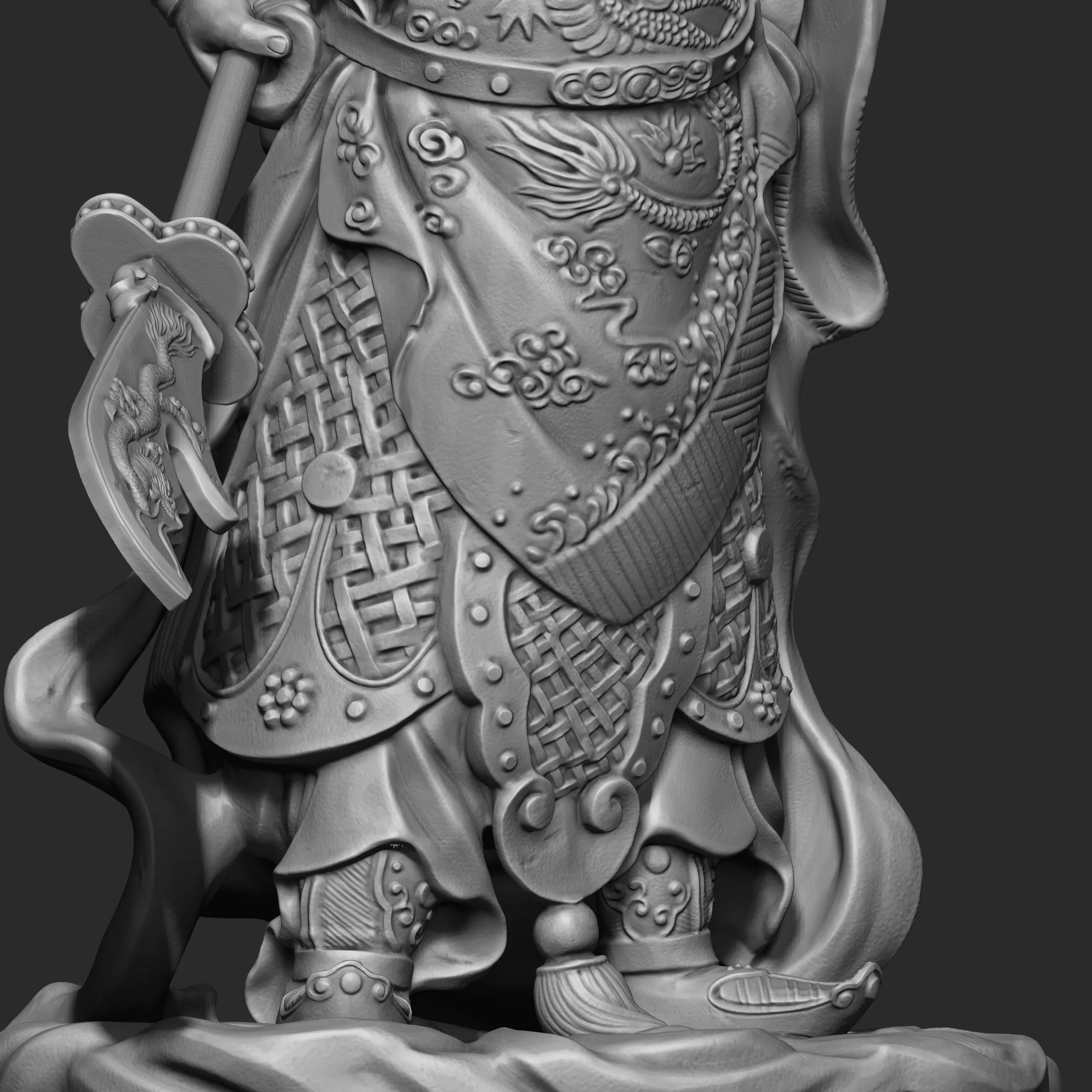 Guan-Yu Character Sculpture Tutorial Zbrush 2019 HighPoly