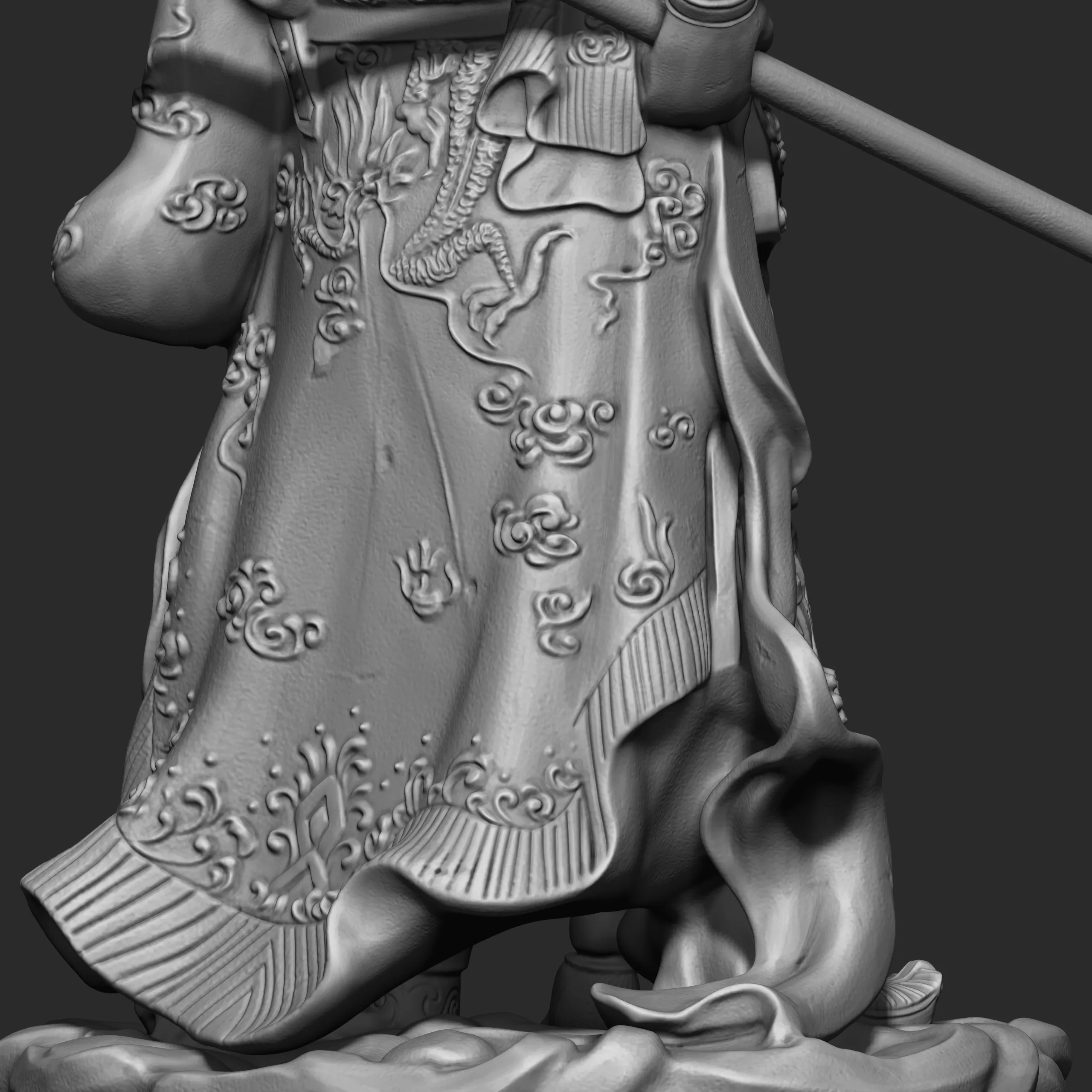 Guan-Yu Character Sculpture Tutorial Zbrush 2019 HighPoly