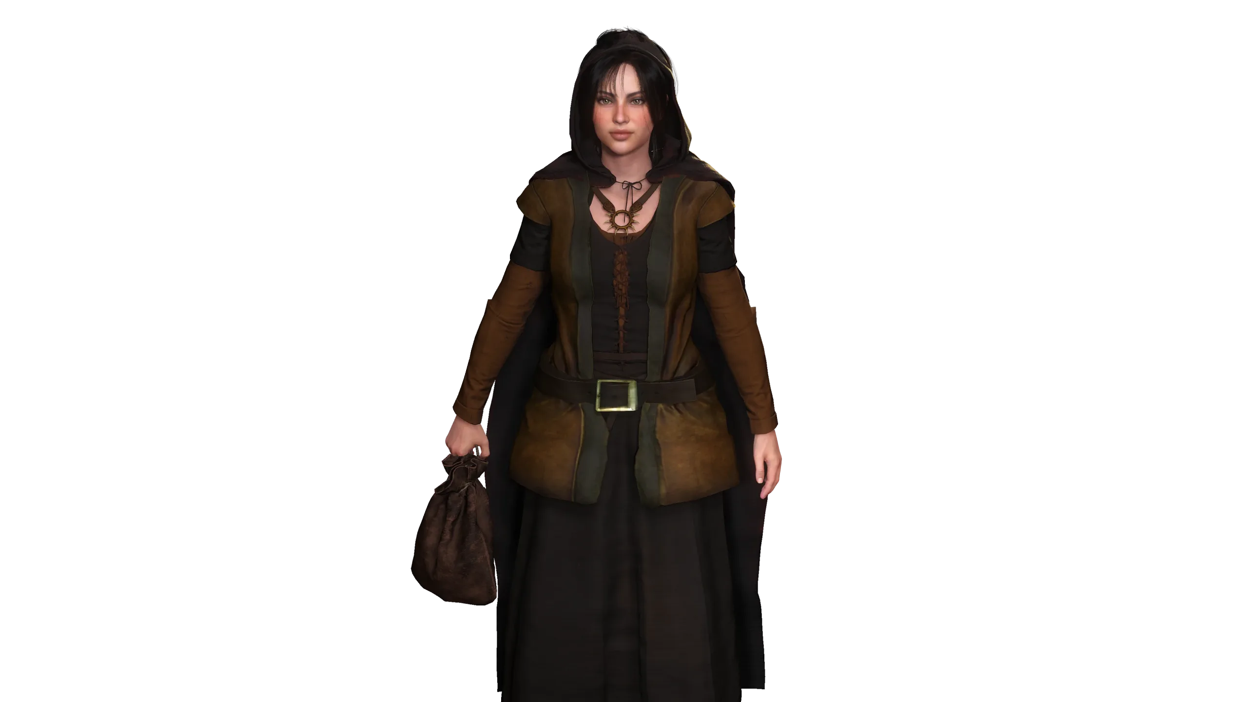 AAA 3D FANTASY MEDIEVAL CHARACTER-REALISTIC YOUNG GIRL