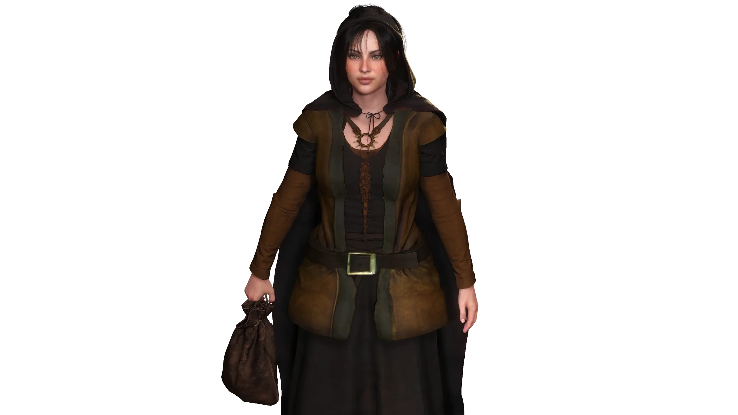 AAA 3D FANTASY MEDIEVAL CHARACTER-REALISTIC YOUNG GIRL