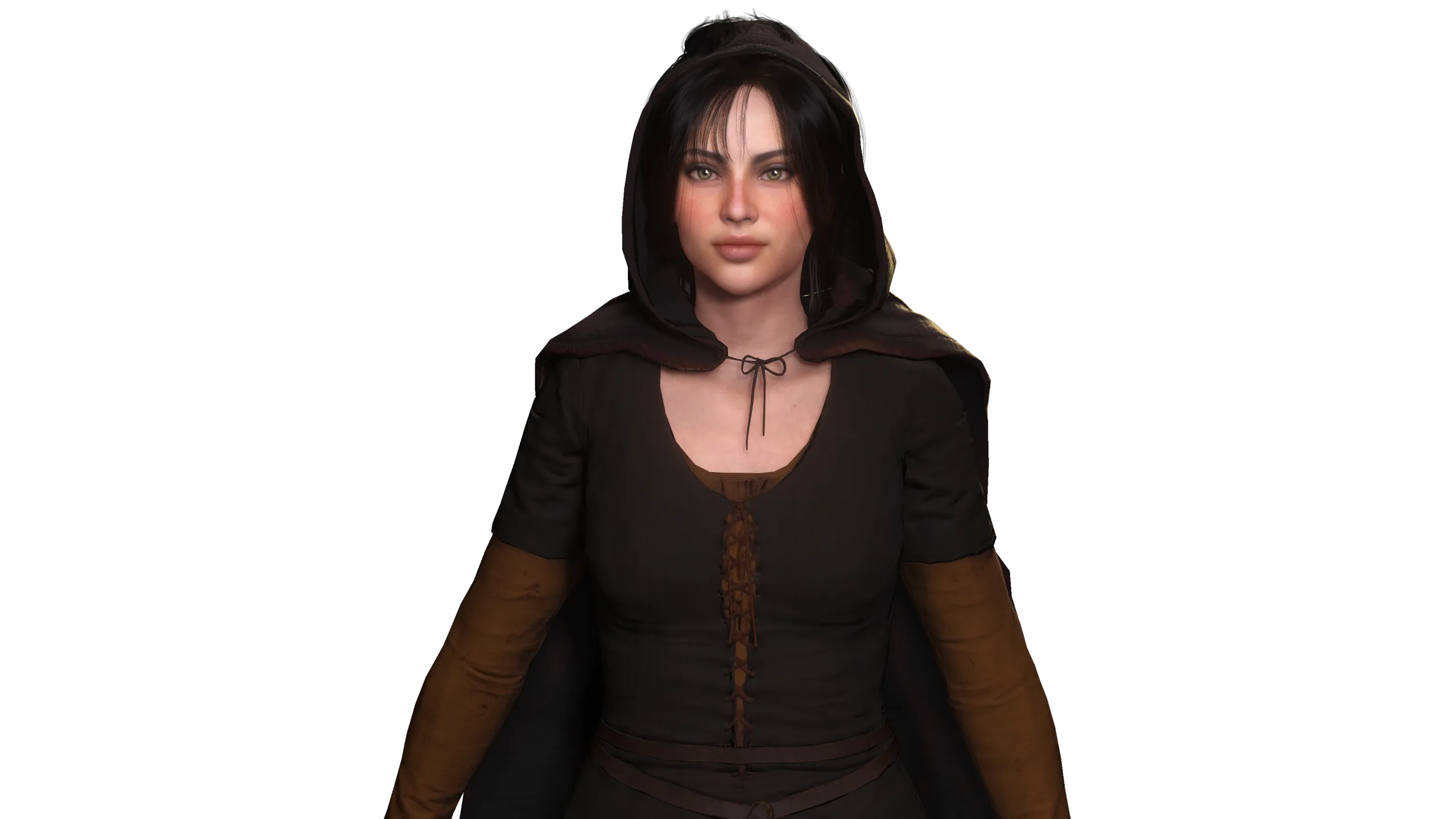 AAA 3D FANTASY MEDIEVAL CHARACTER-REALISTIC YOUNG GIRL