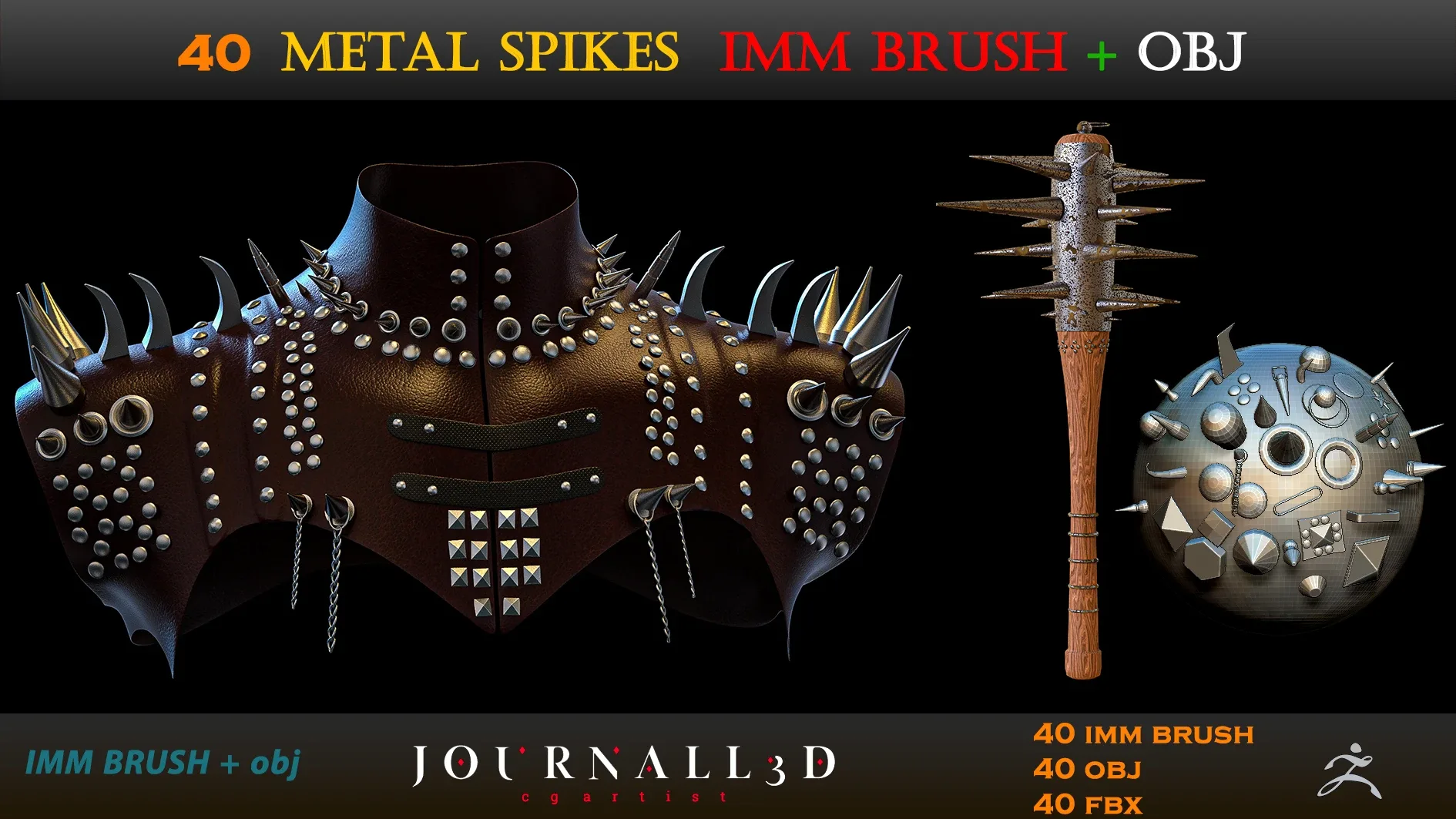 40 metal spikes IMM BRUSH + obj