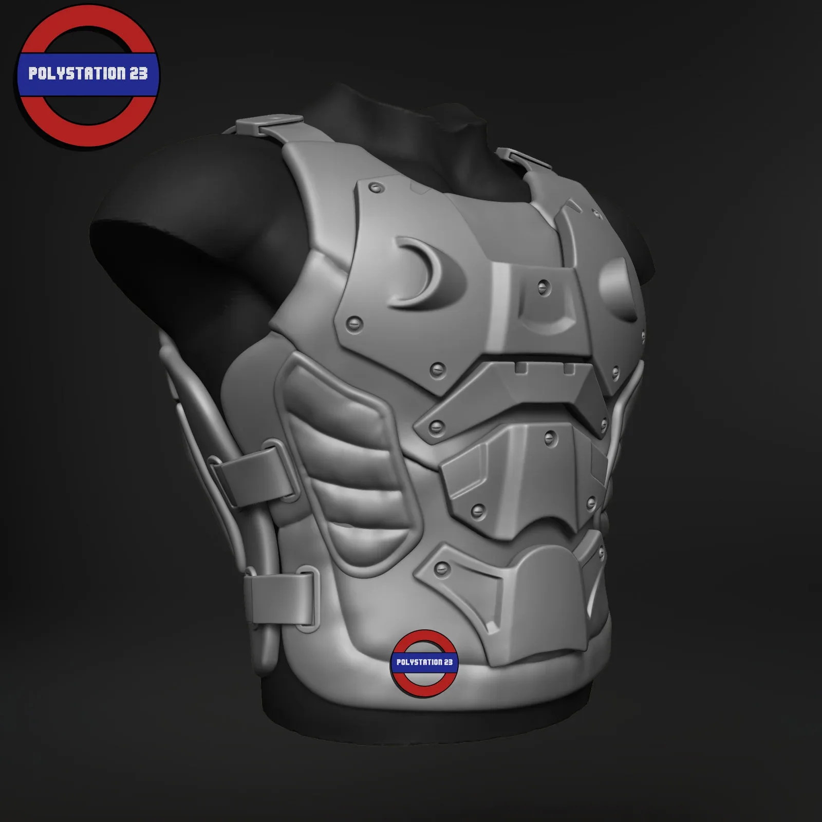 Sci fi character Torso armour v7 highpoly zbrush