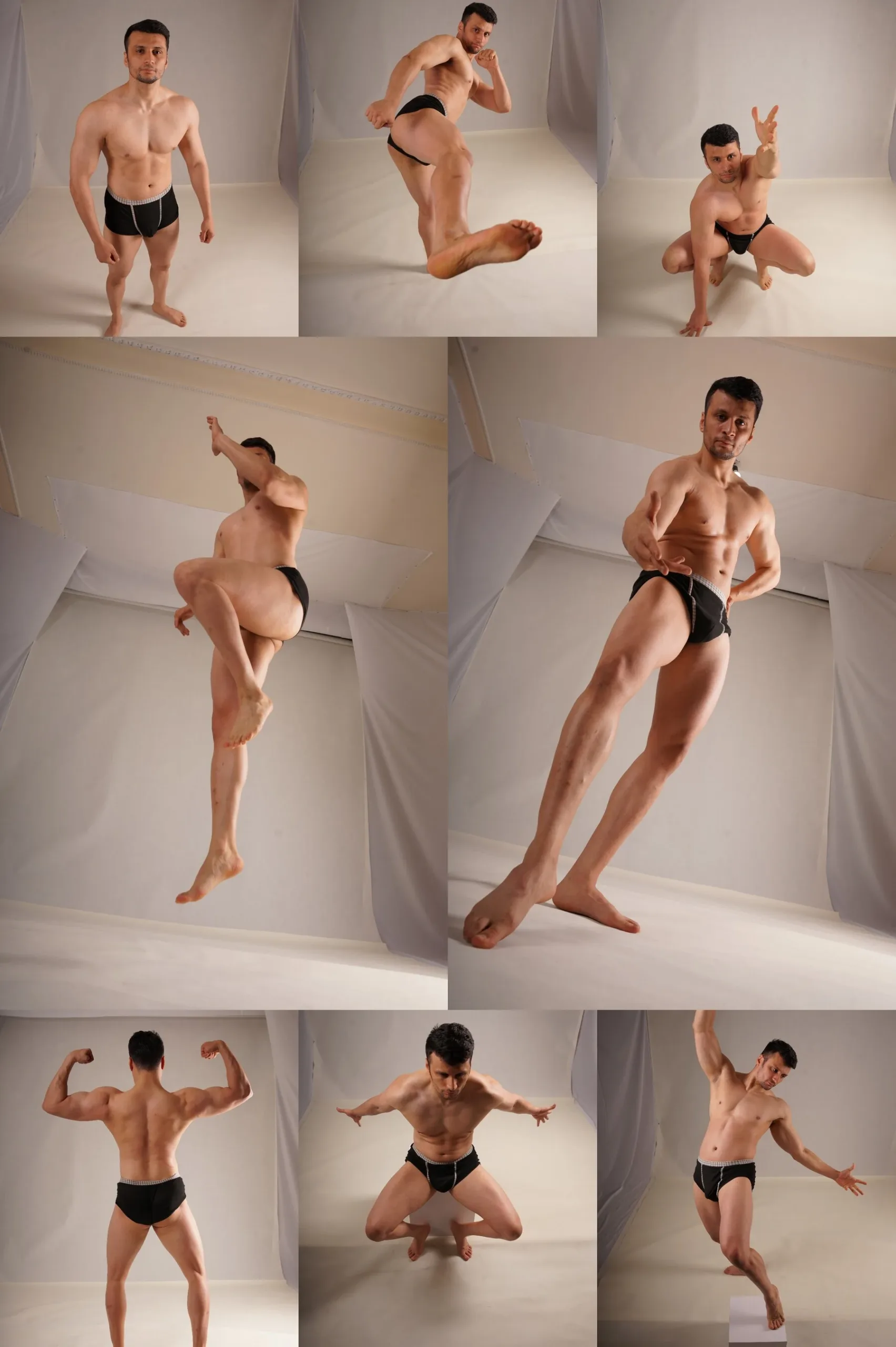 565 Wide Angle Male Poses Reference Picture