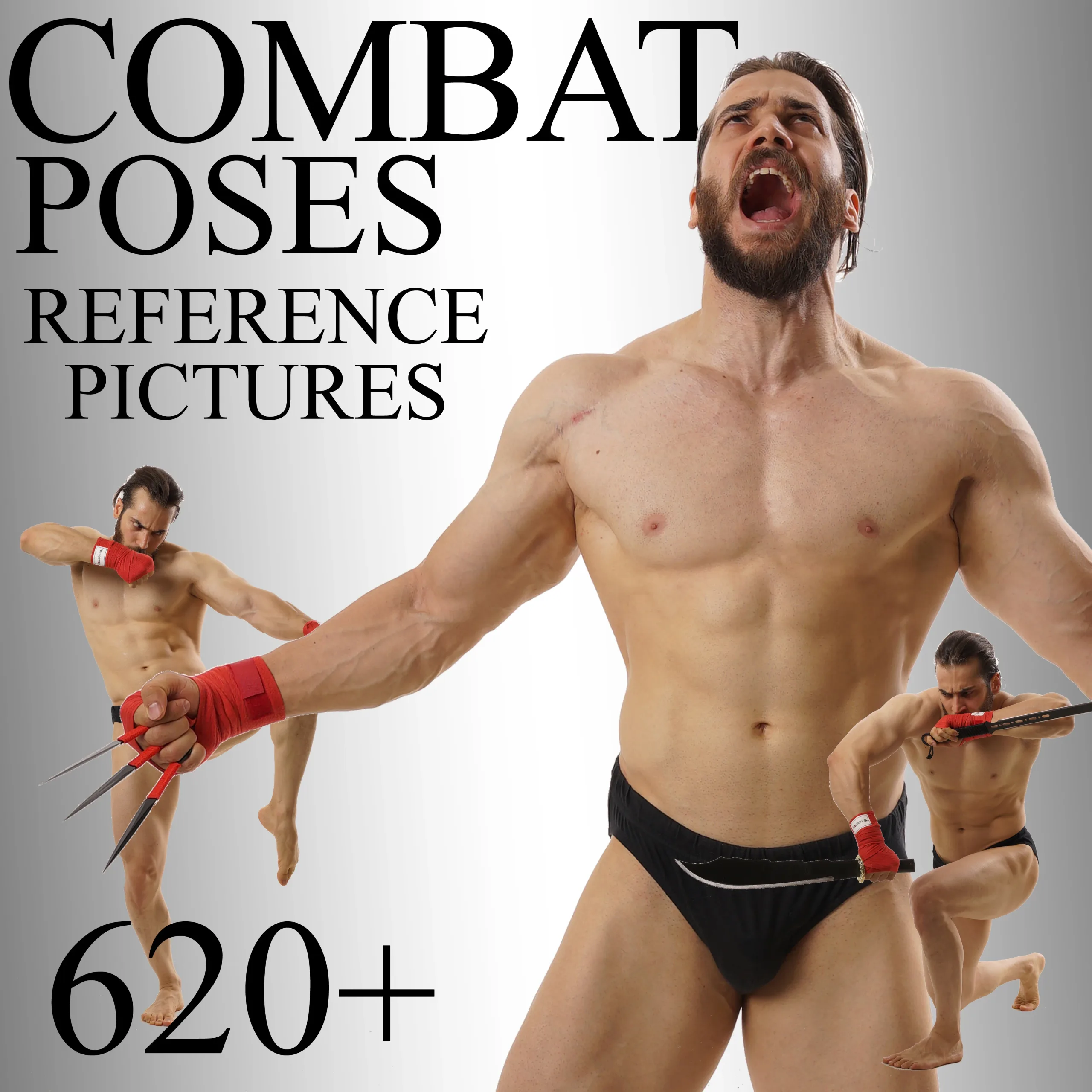 620+ Male Combat Poses Reference Picture