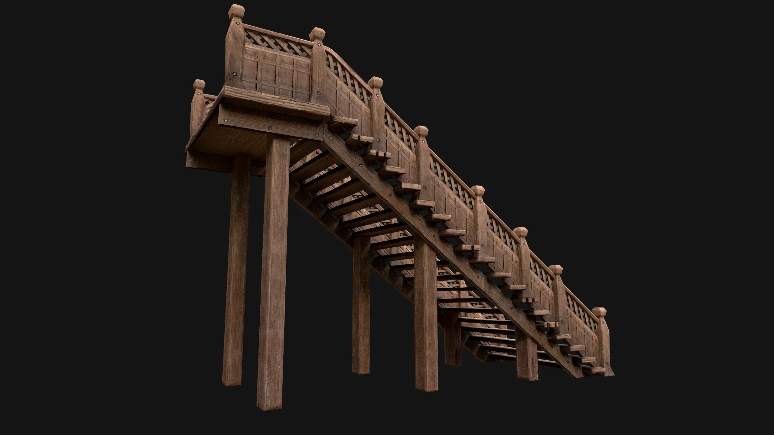 Wooden Staircase Medieval