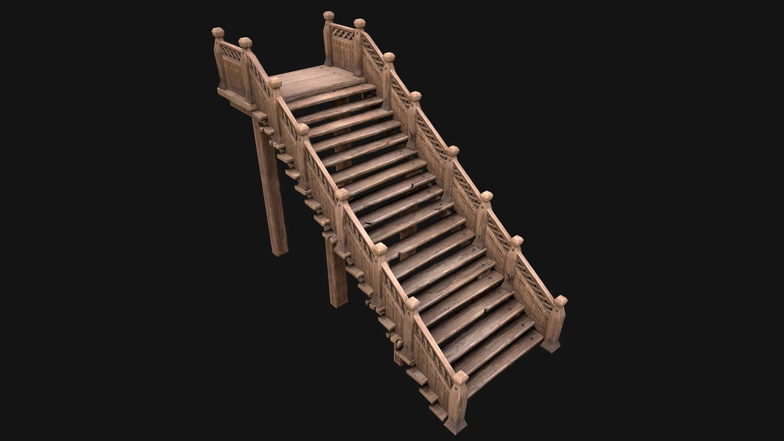 Wooden Staircase Medieval