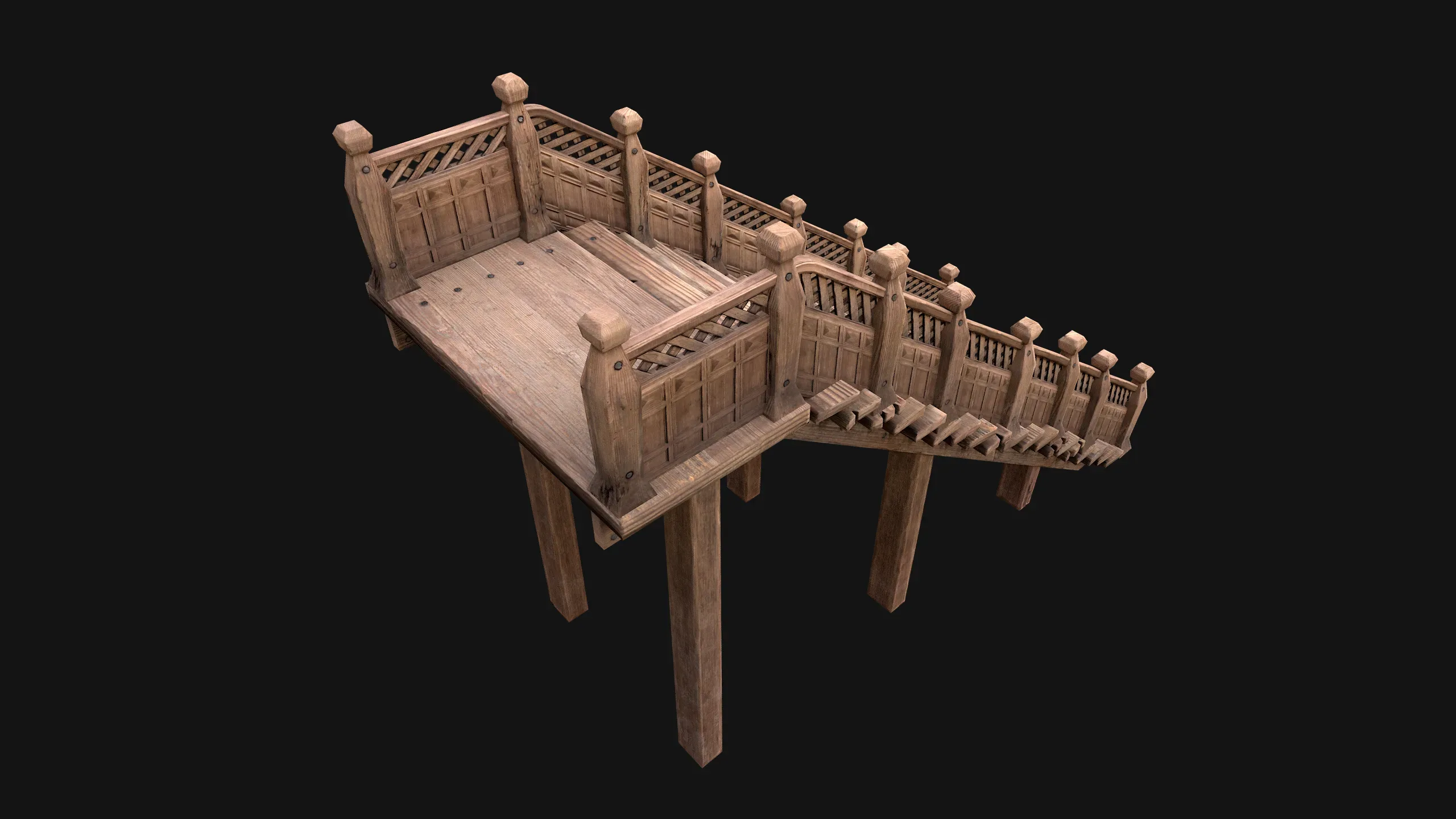 Wooden Staircase Medieval