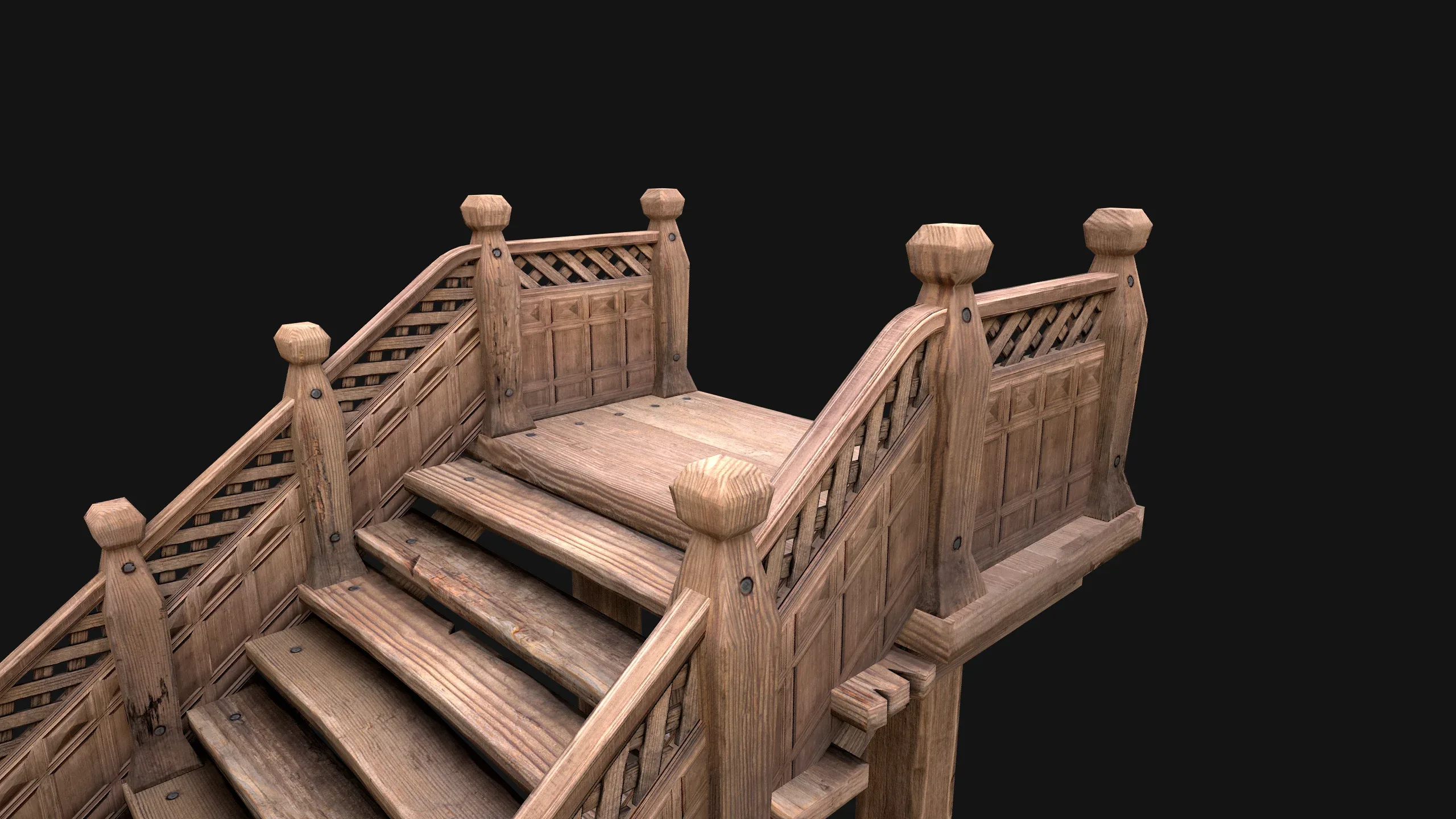 Wooden Staircase Medieval