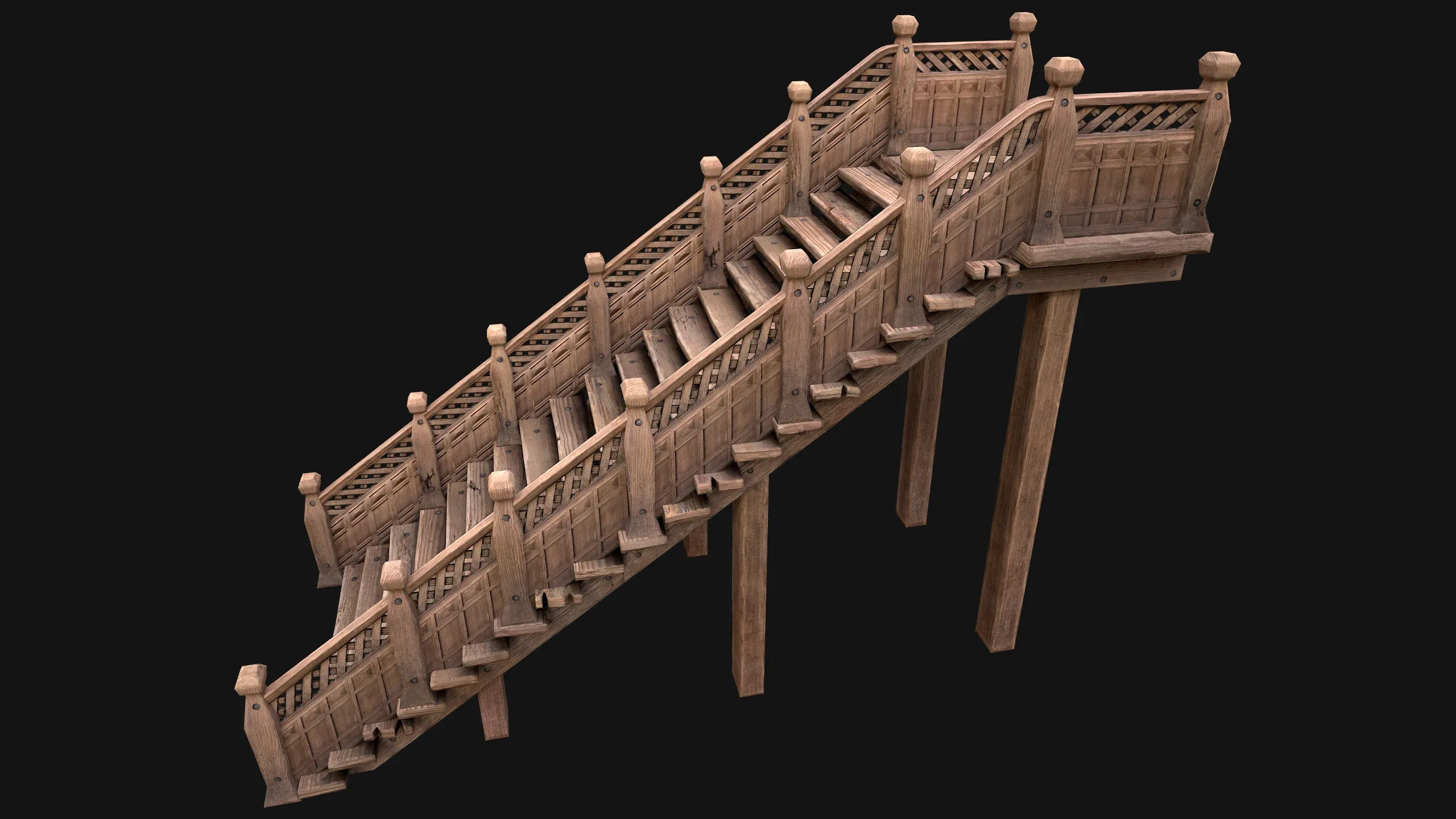 Wooden Staircase Medieval