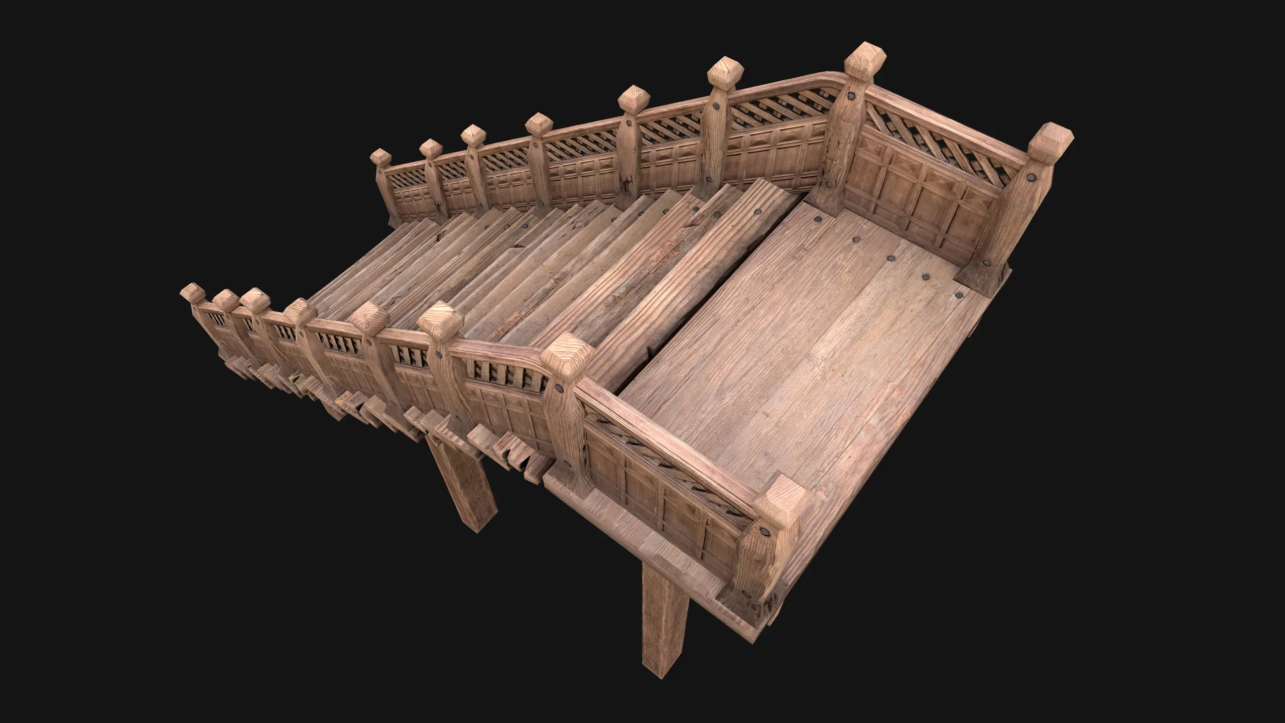 Wooden Staircase Medieval