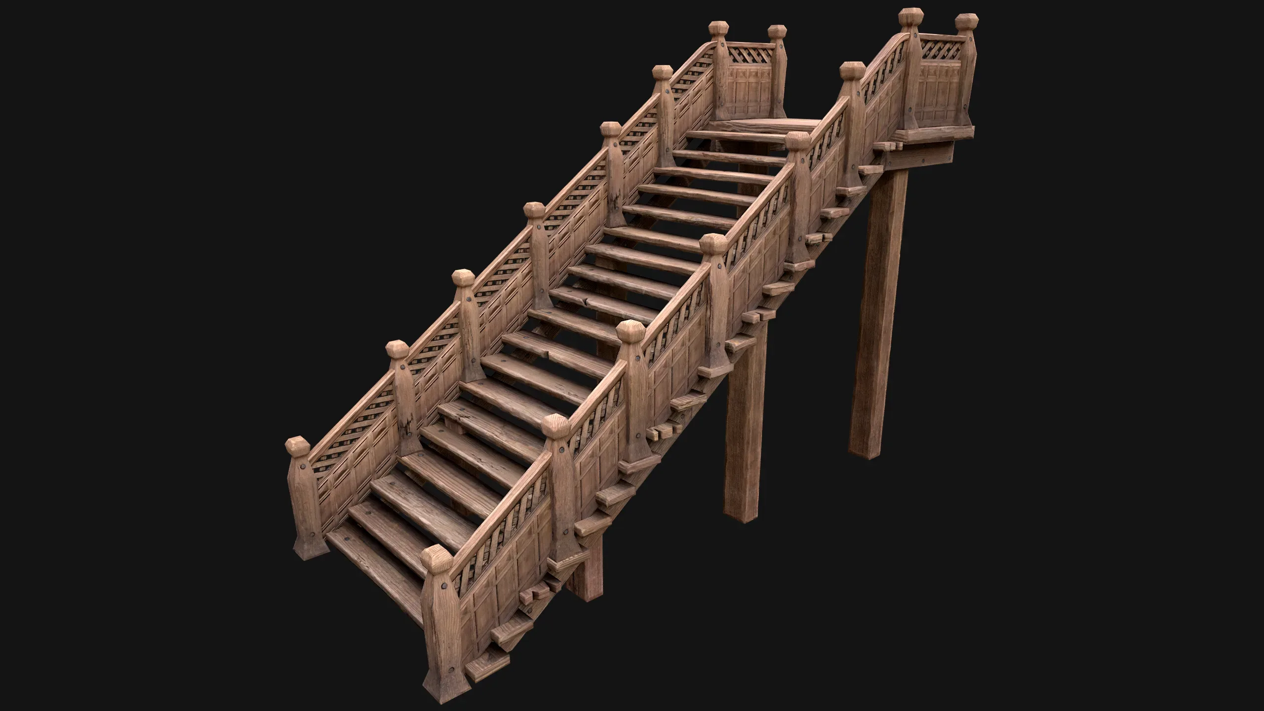 Wooden Staircase Medieval