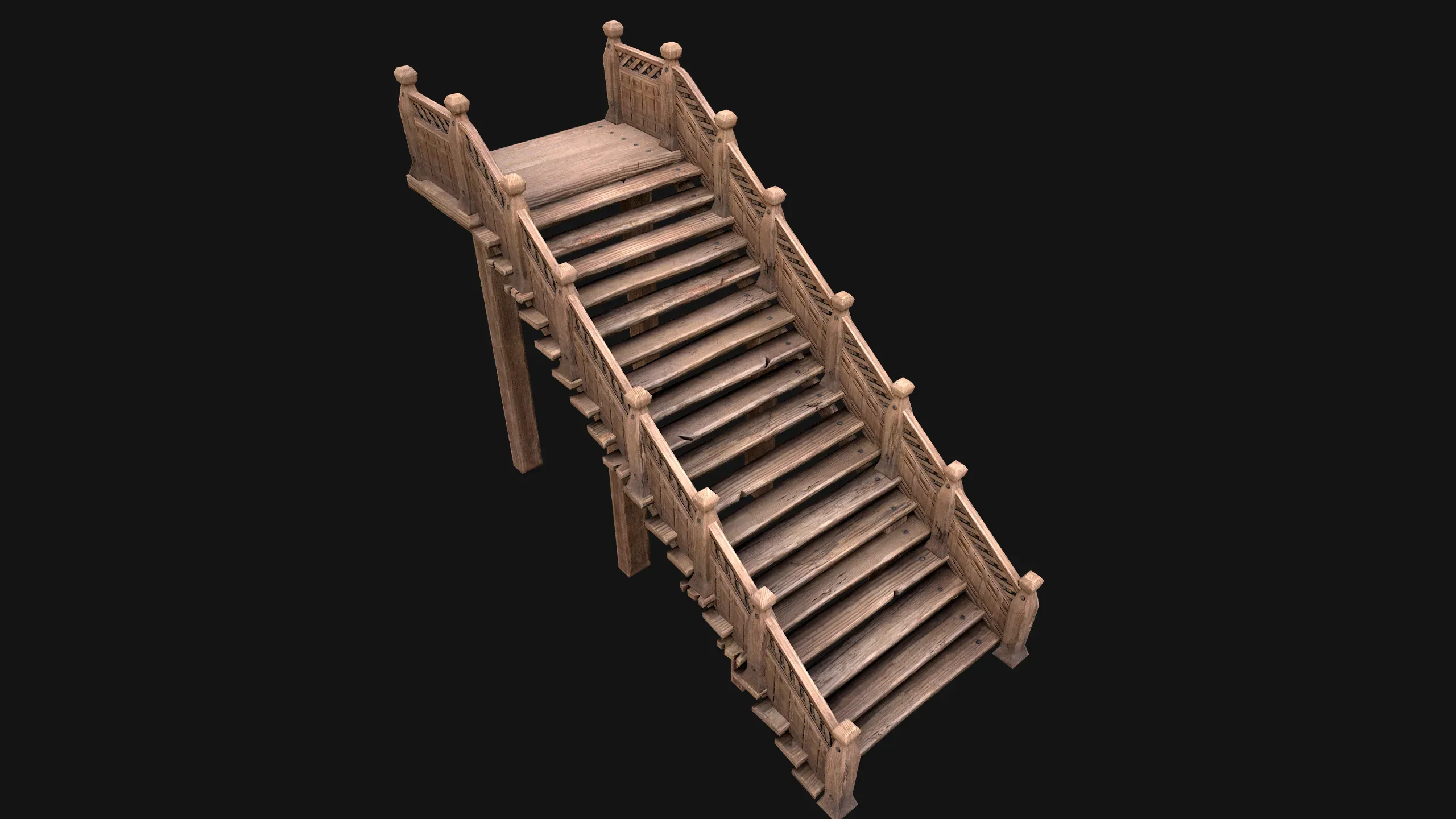 Wooden Staircase Medieval