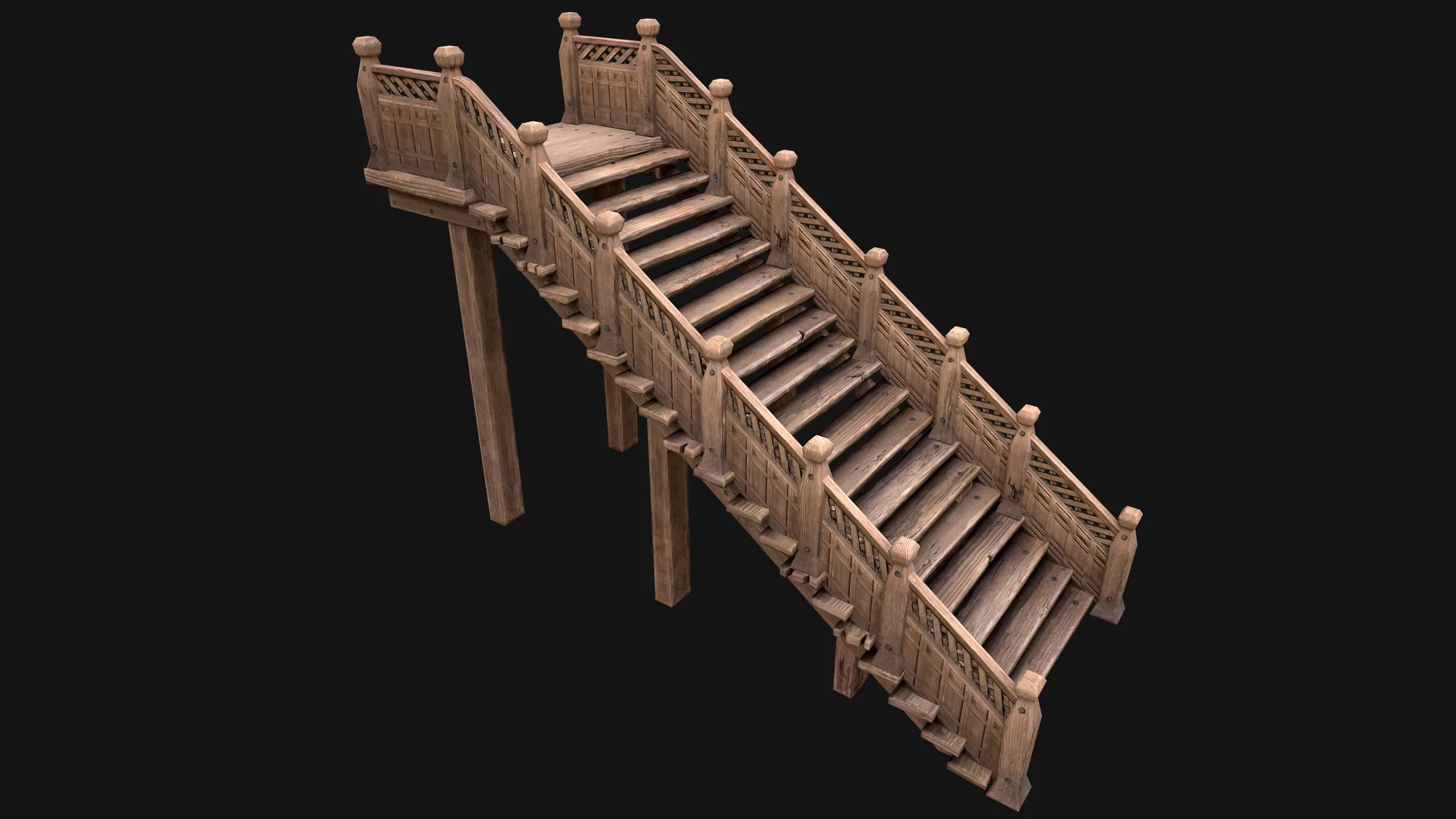 Wooden Staircase Medieval