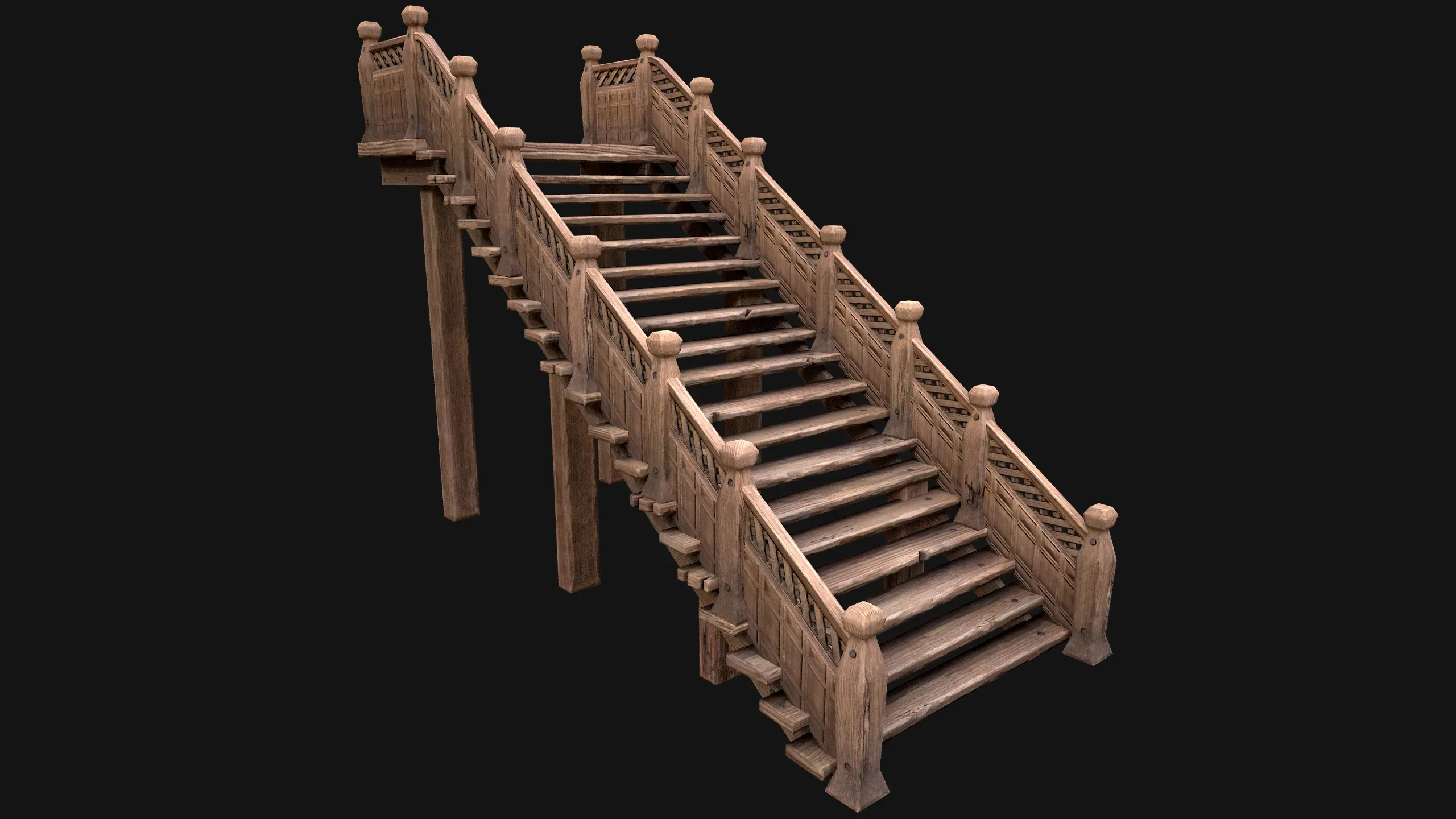 Wooden Staircase Medieval